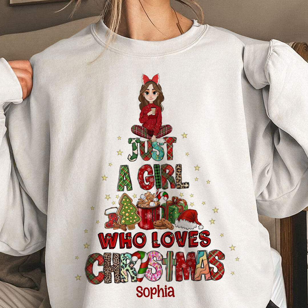 Just A Girl Who Loves Christmas - Personalized Shirt