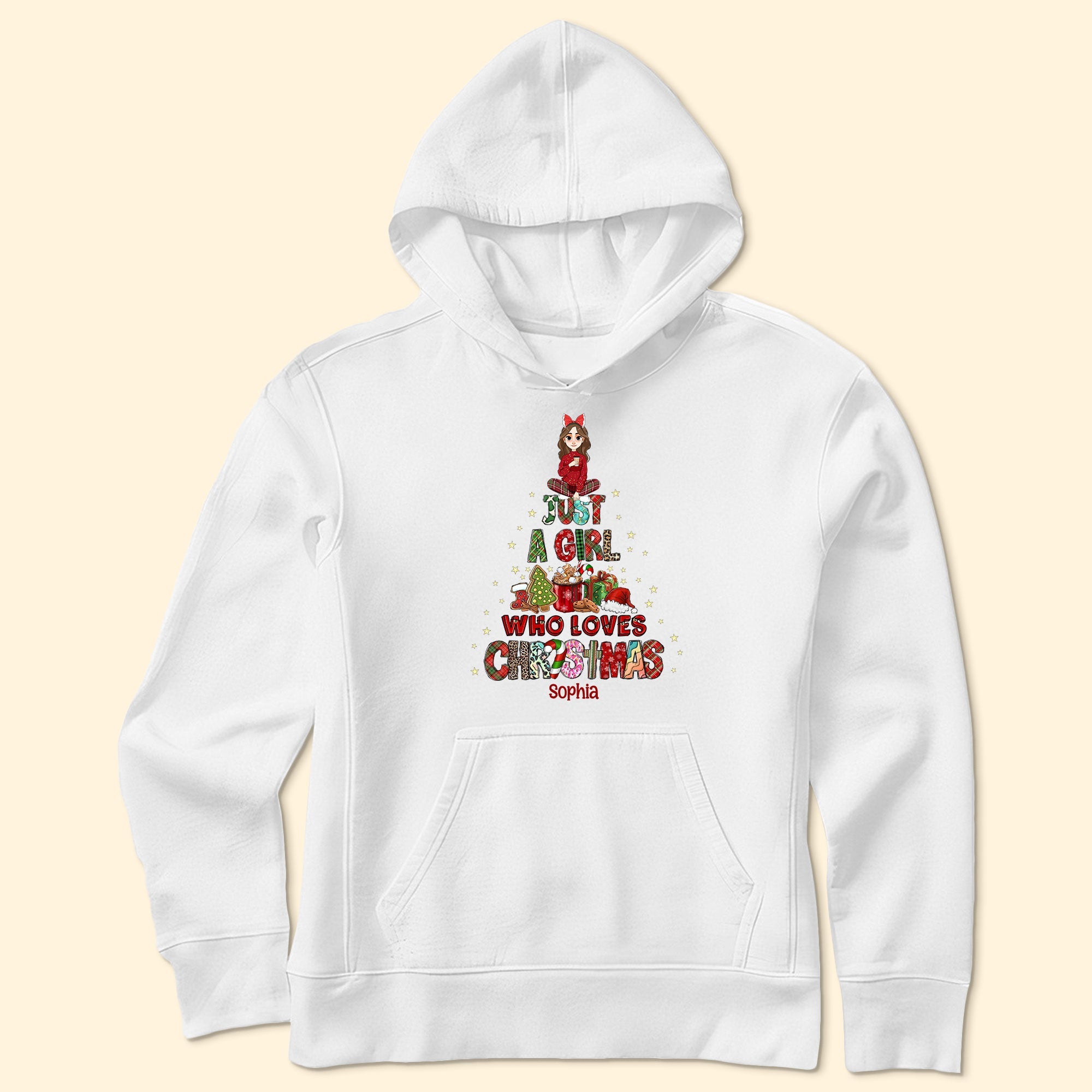 Just A Girl Who Loves Christmas - Personalized Shirt