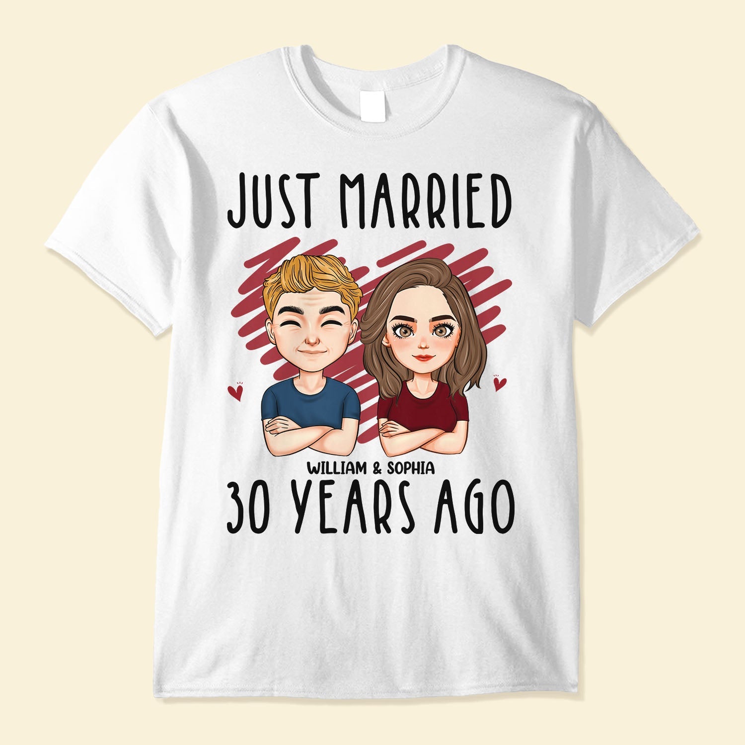 Just Married - Personalized Shirt