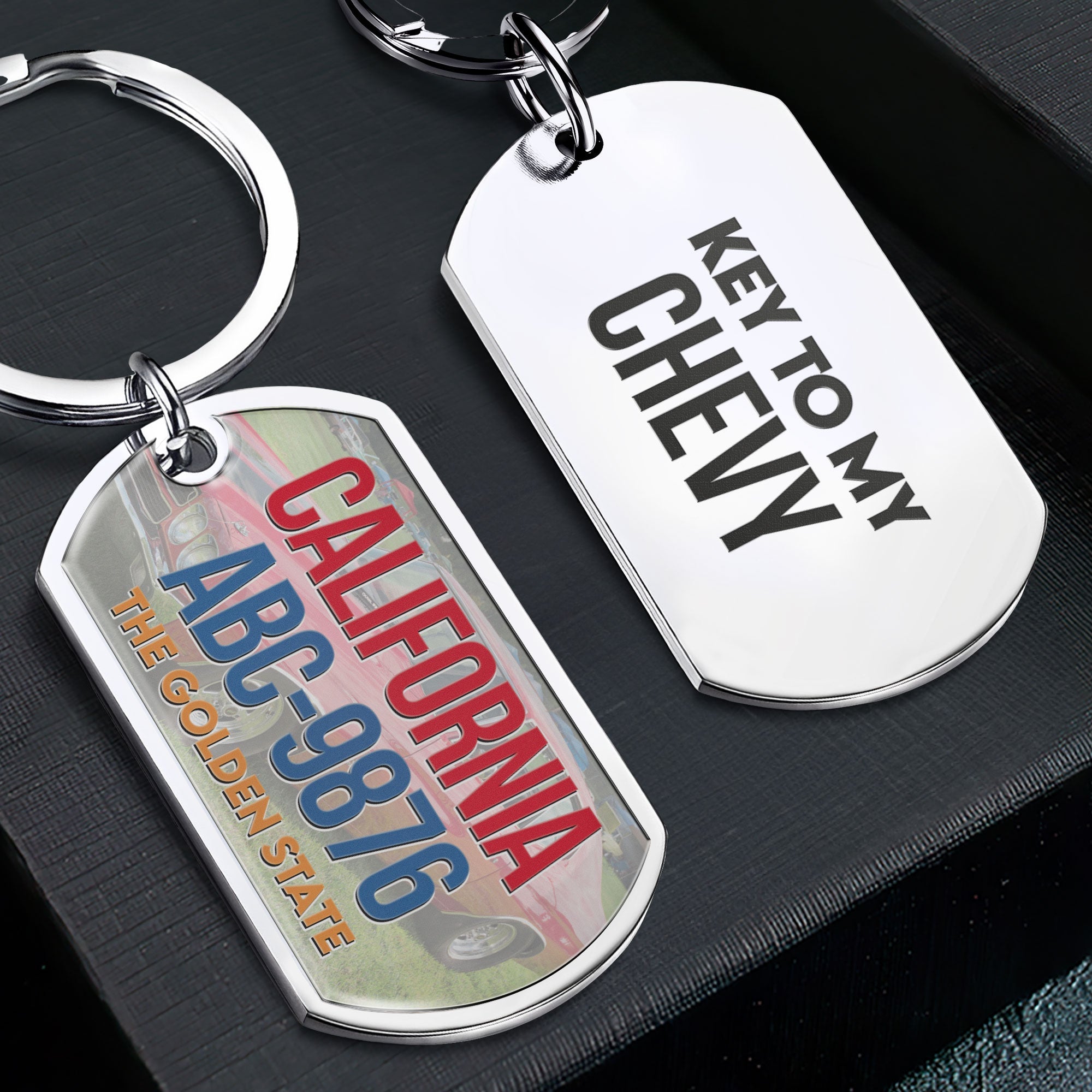 Key To My Car - Personalized Stainless Steel Photo Keychain