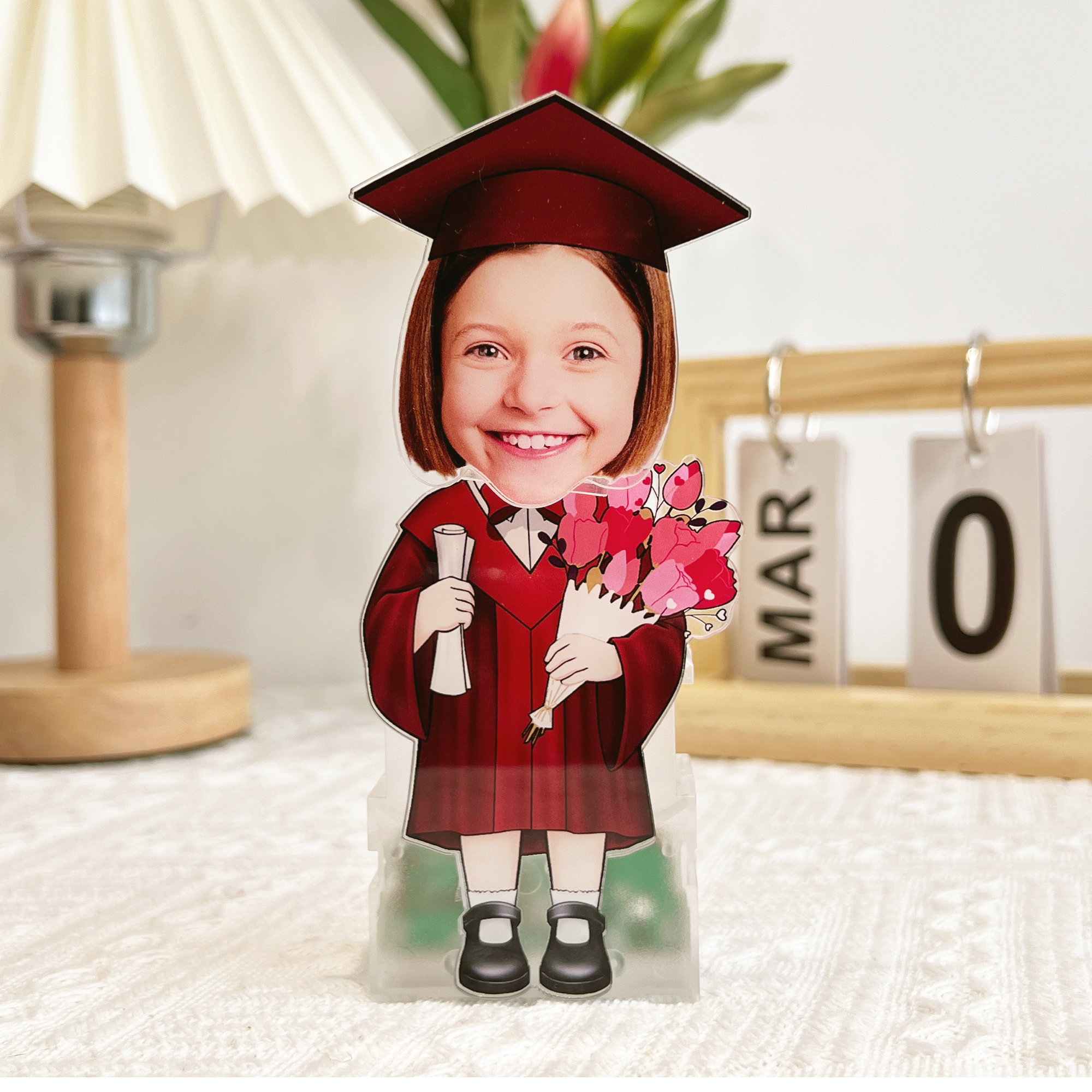 Kids Graduation Funny Gift - Personalized Photo Shaking Head Acrylic Standee