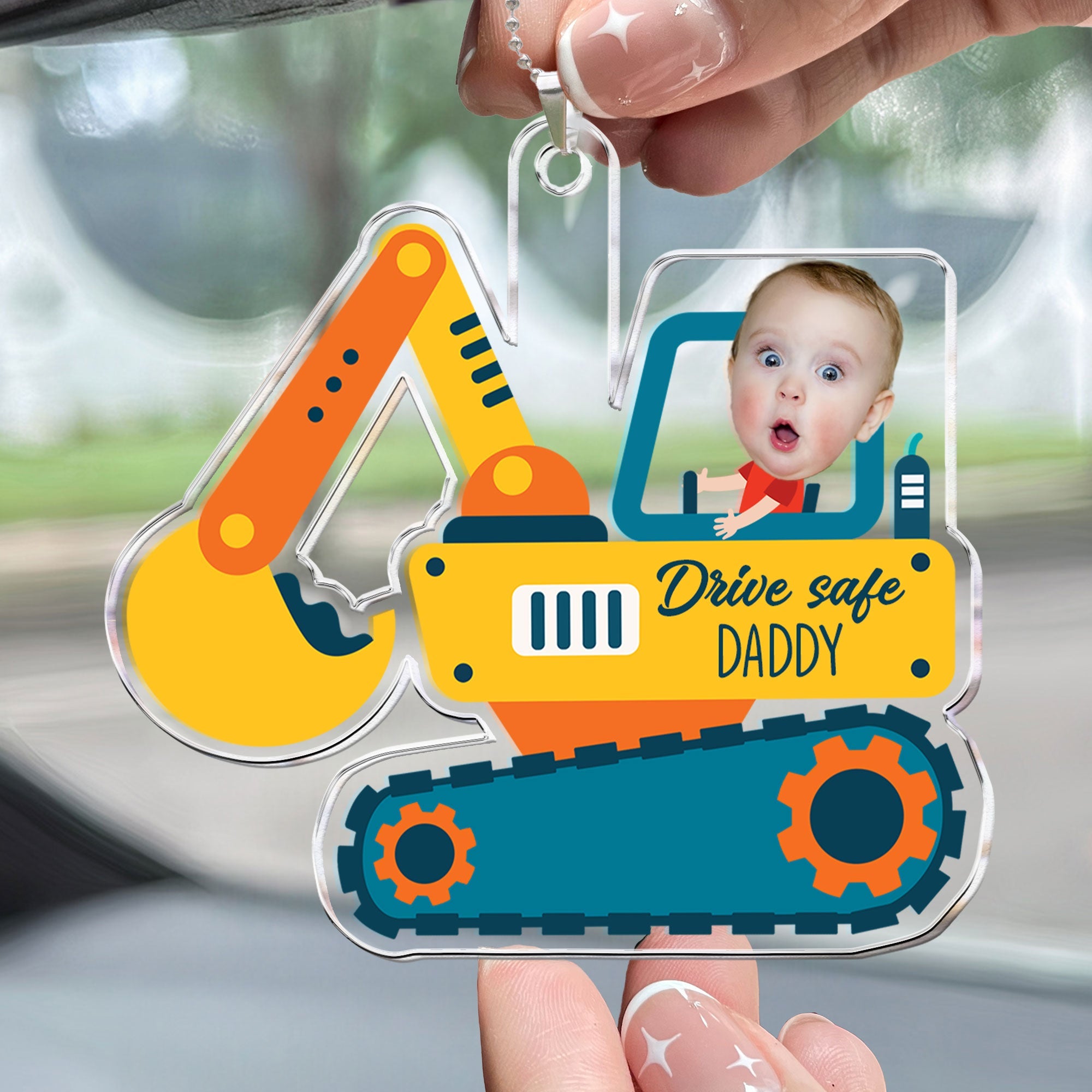 Kids Riding Vehicle - Personalized Photo Rear View Mirror Accessory