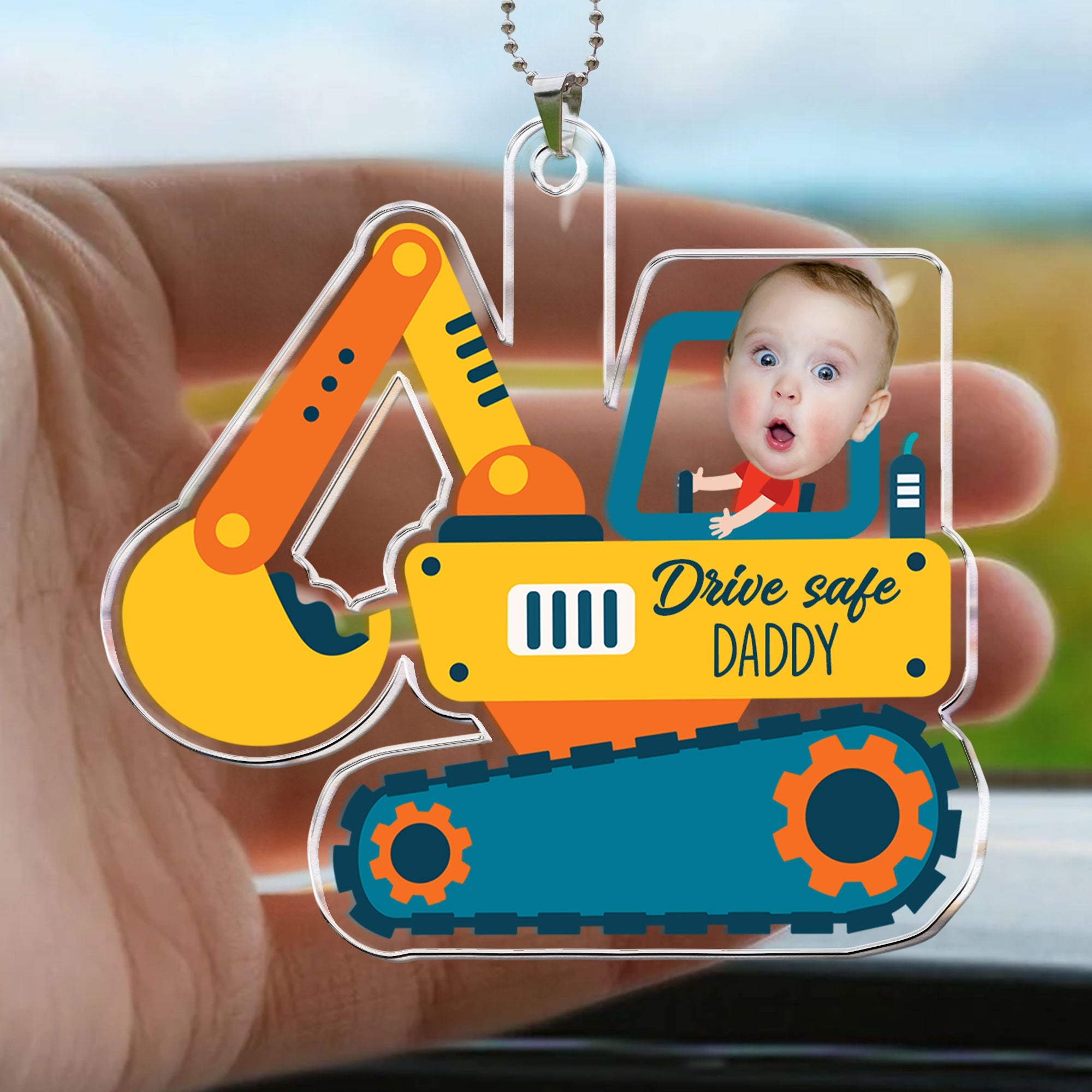 Kids Riding Vehicle - Personalized Photo Rear View Mirror Accessory