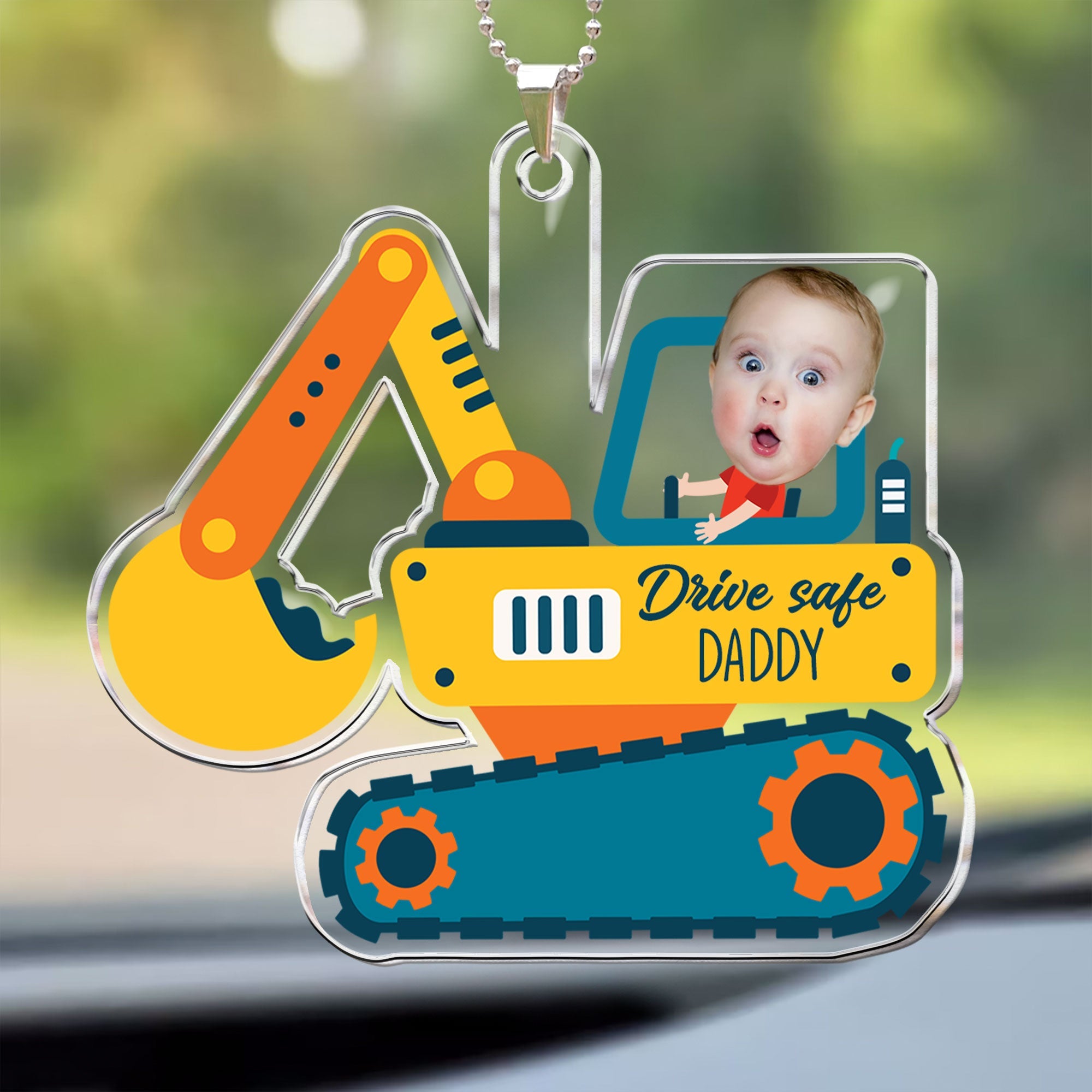 Kids Riding Vehicle - Personalized Photo Rear View Mirror Accessory