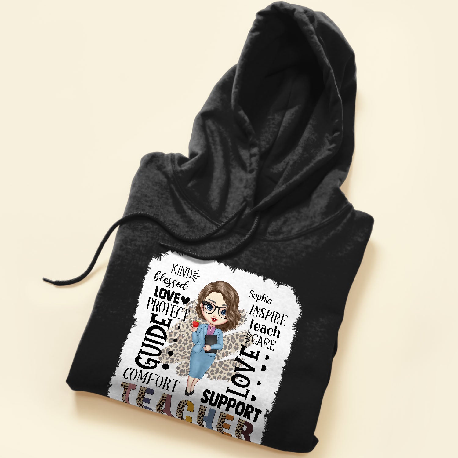 Kind Blessed Inspire Teacher Life - Personalized Shirt - School Leaving, Appreciation Gift, Birthday Gift For Teachers - From Students