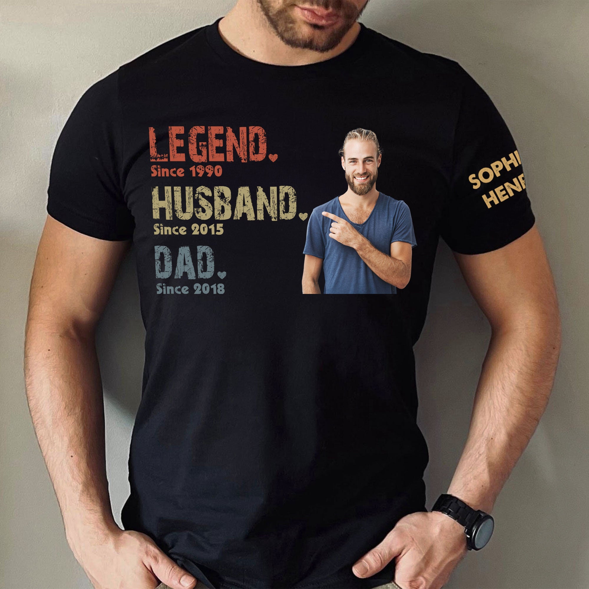 Legend Husband Dad Papa - Personalized Shirt