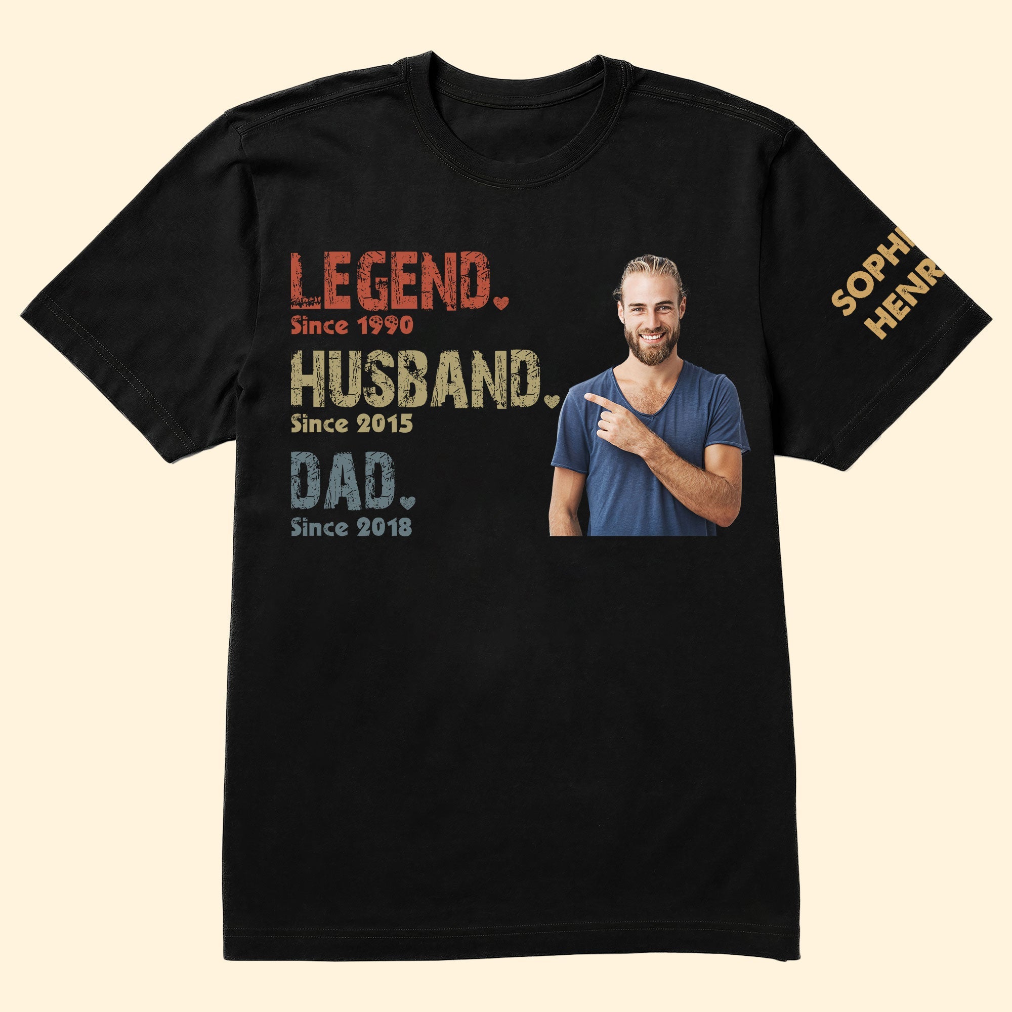 Legend Husband Dad Papa - Personalized Shirt