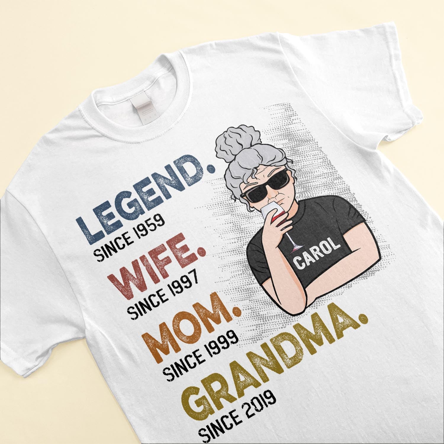 Legend Wife Mom Grandma - Personalized Shirt - Birthday, Mother's Day Gift For Grandma, Nana