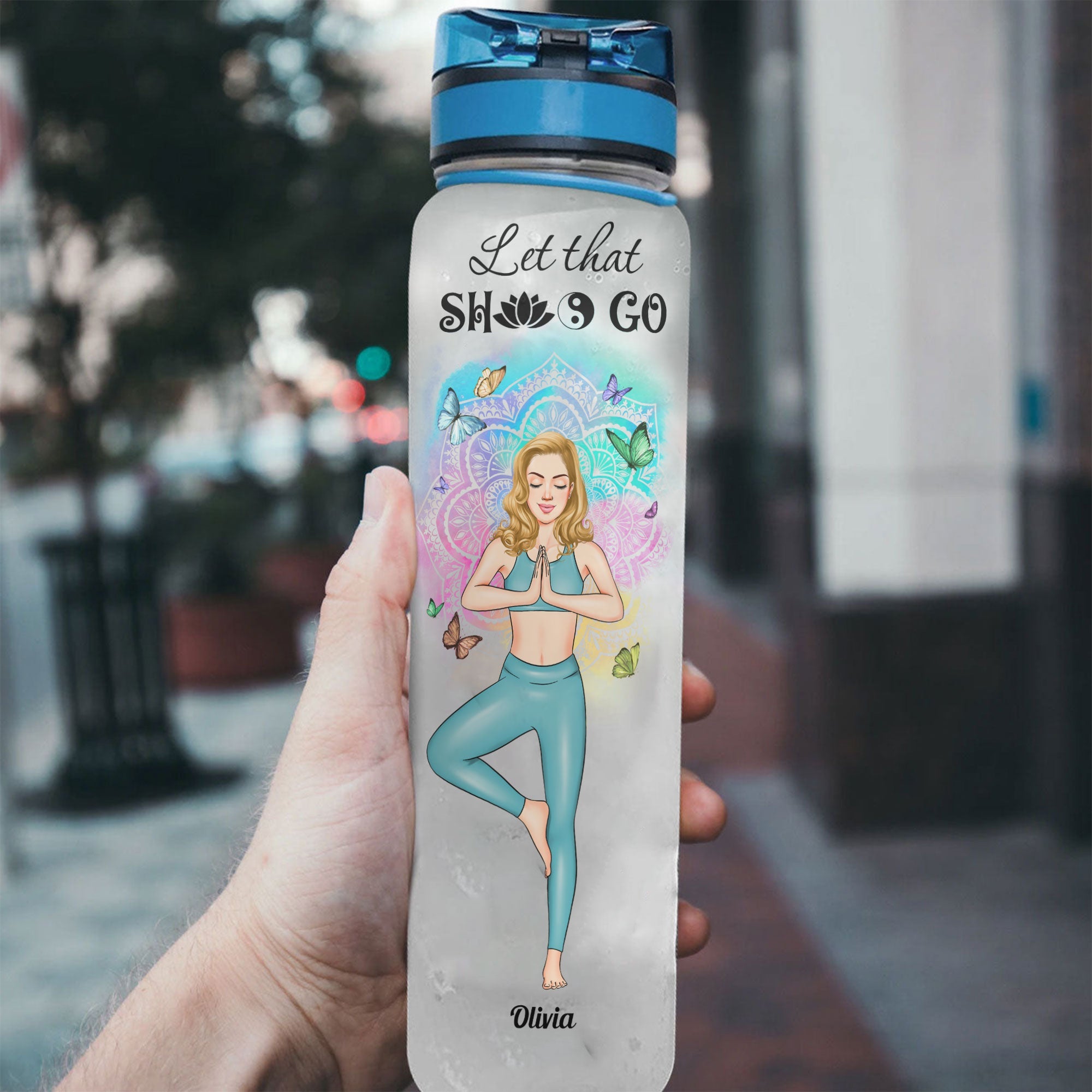 Let That Sh*t Go - Personalized Tracker Bottle