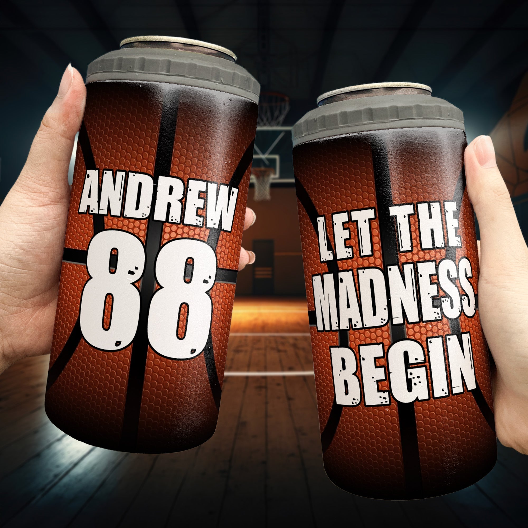 Let The Madness Begin - Personalized Can Cooler