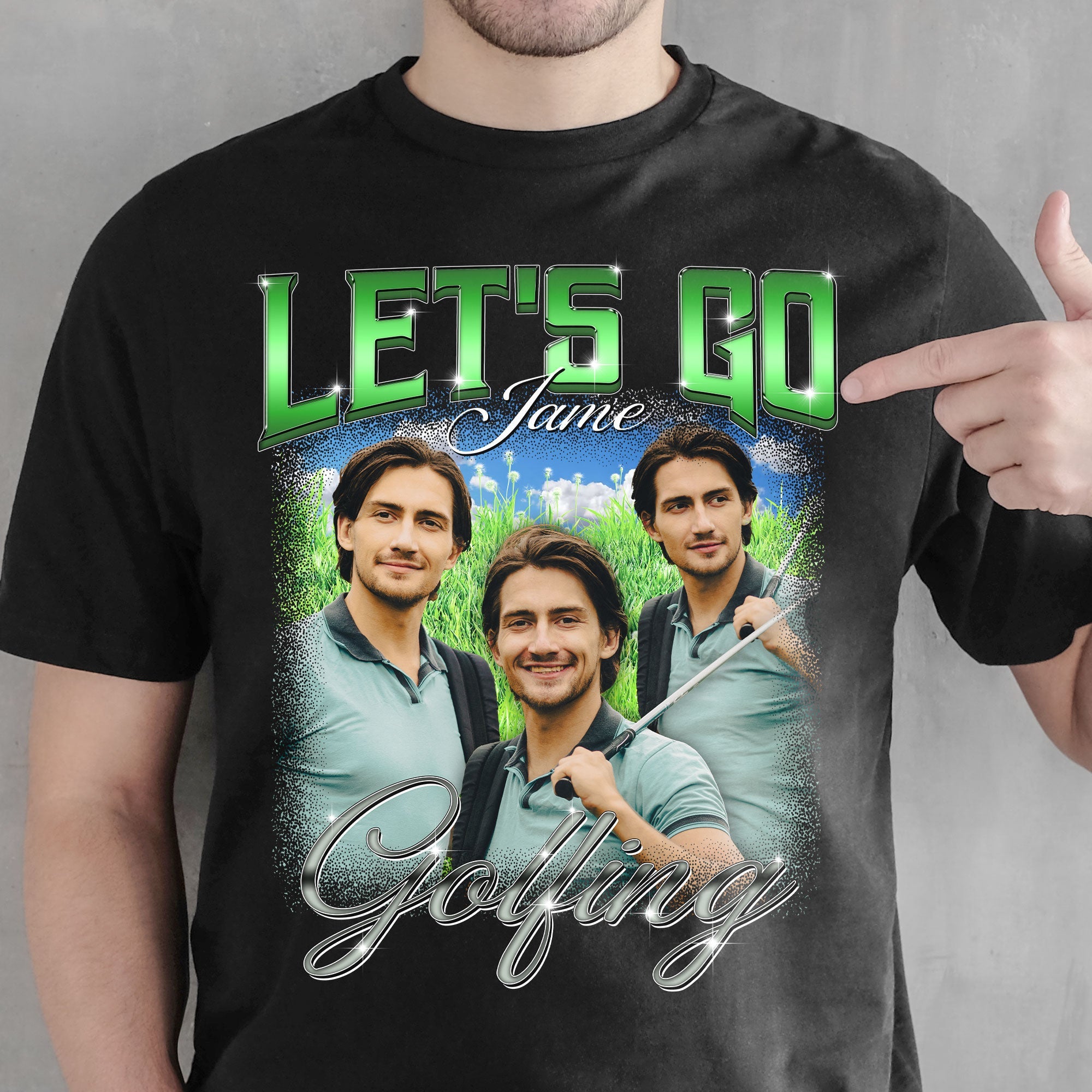 Let's Go Golfing - Personalized Photo Shirt