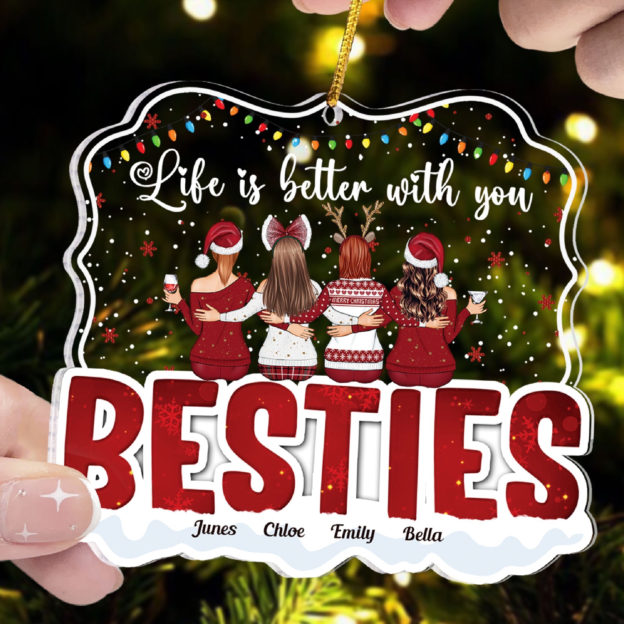 Life Is Better With You - Personalized Acrylic Ornament