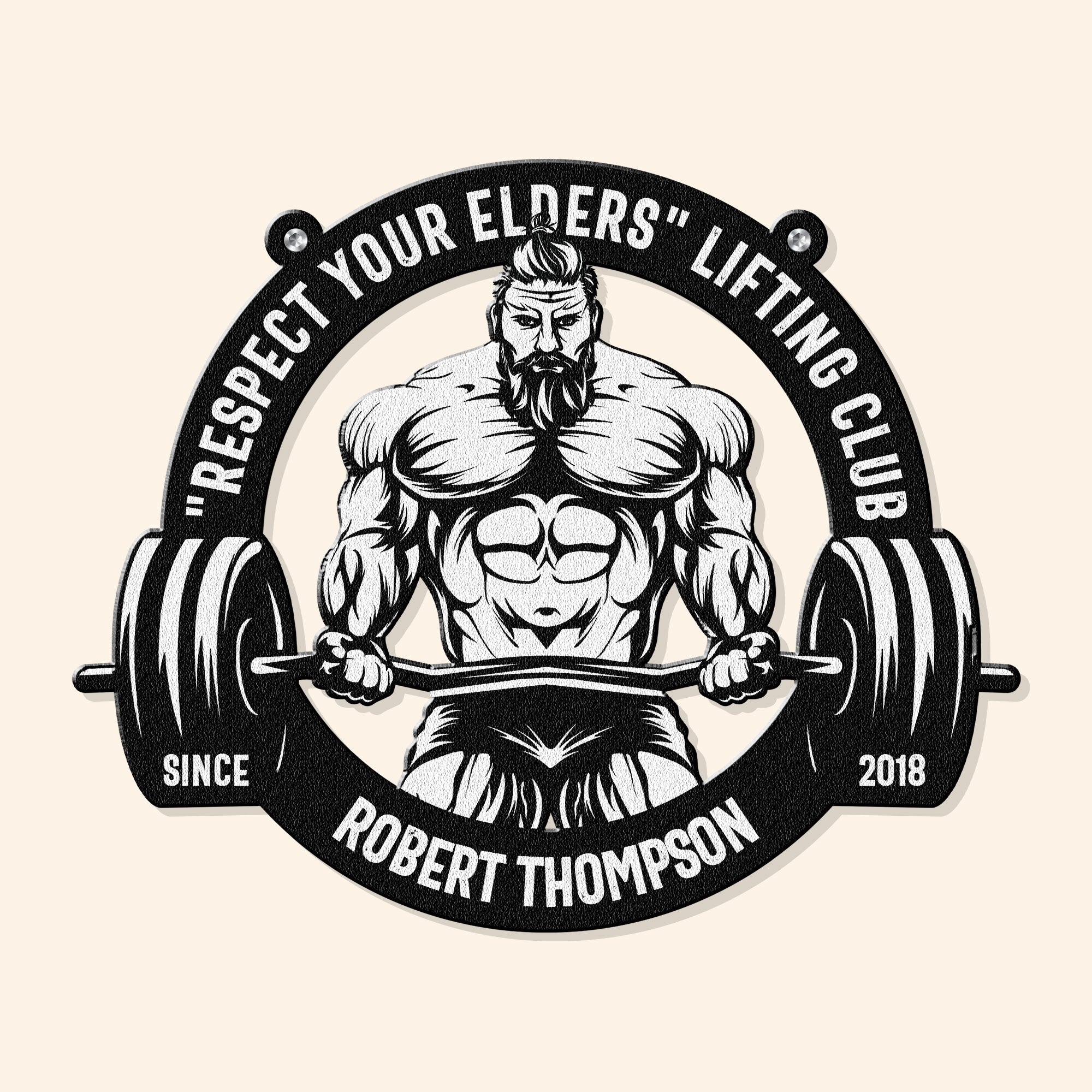 Lifting Club - Personalized Custom Shaped Metal Sign