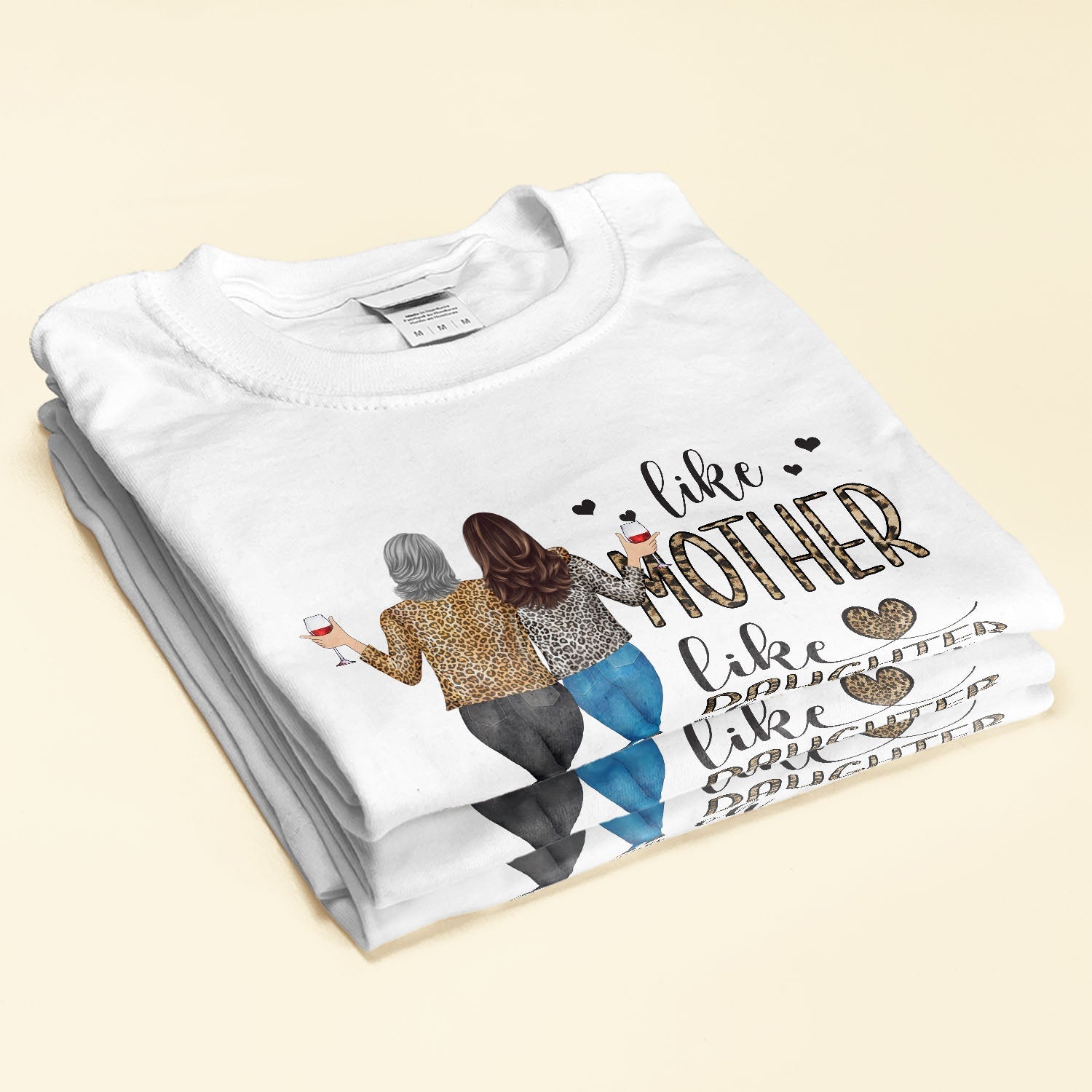 Like Mother Like Daughter Oh Crap - Personalized Shirt - Birthday Gift For Mother, Daughter, Mom