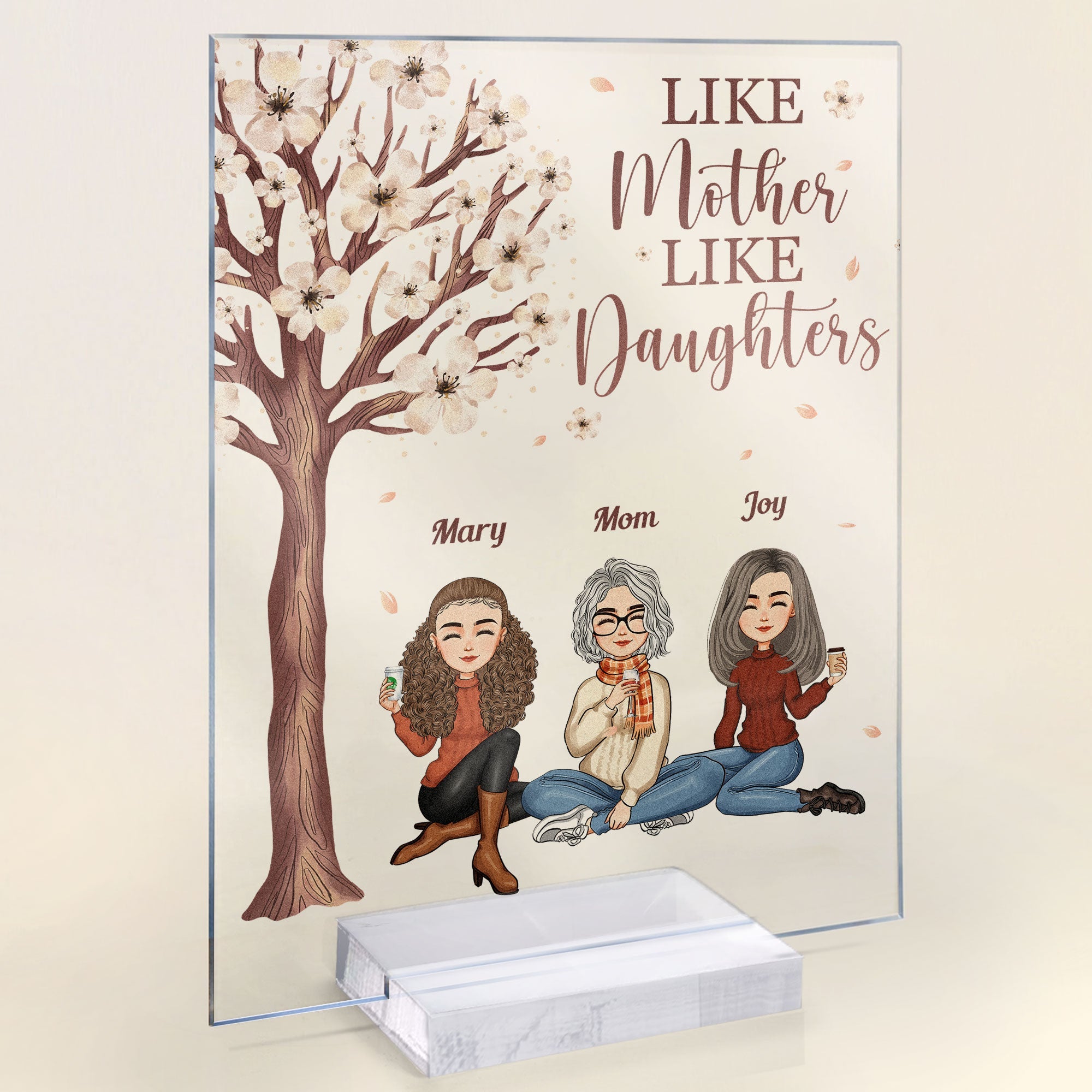 Like Mother Like Daughter Ver 2 - Personalized Acrylic Plaque