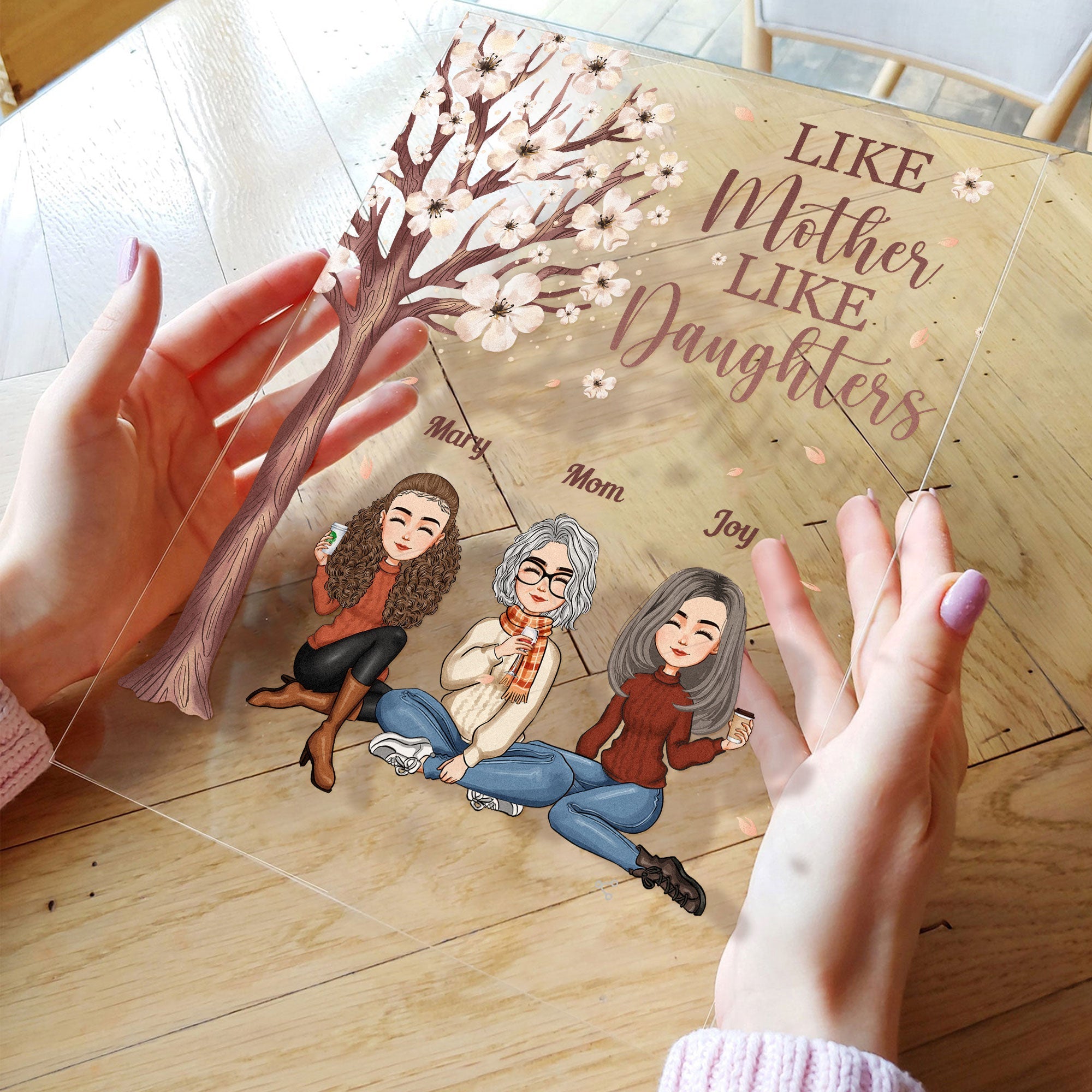 Like Mother Like Daughter Ver 2 - Personalized Acrylic Plaque