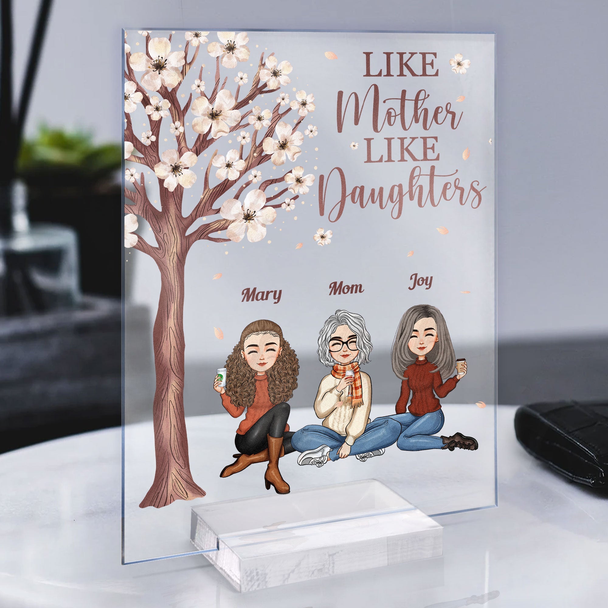 Like Mother Like Daughter Ver 2 - Personalized Acrylic Plaque