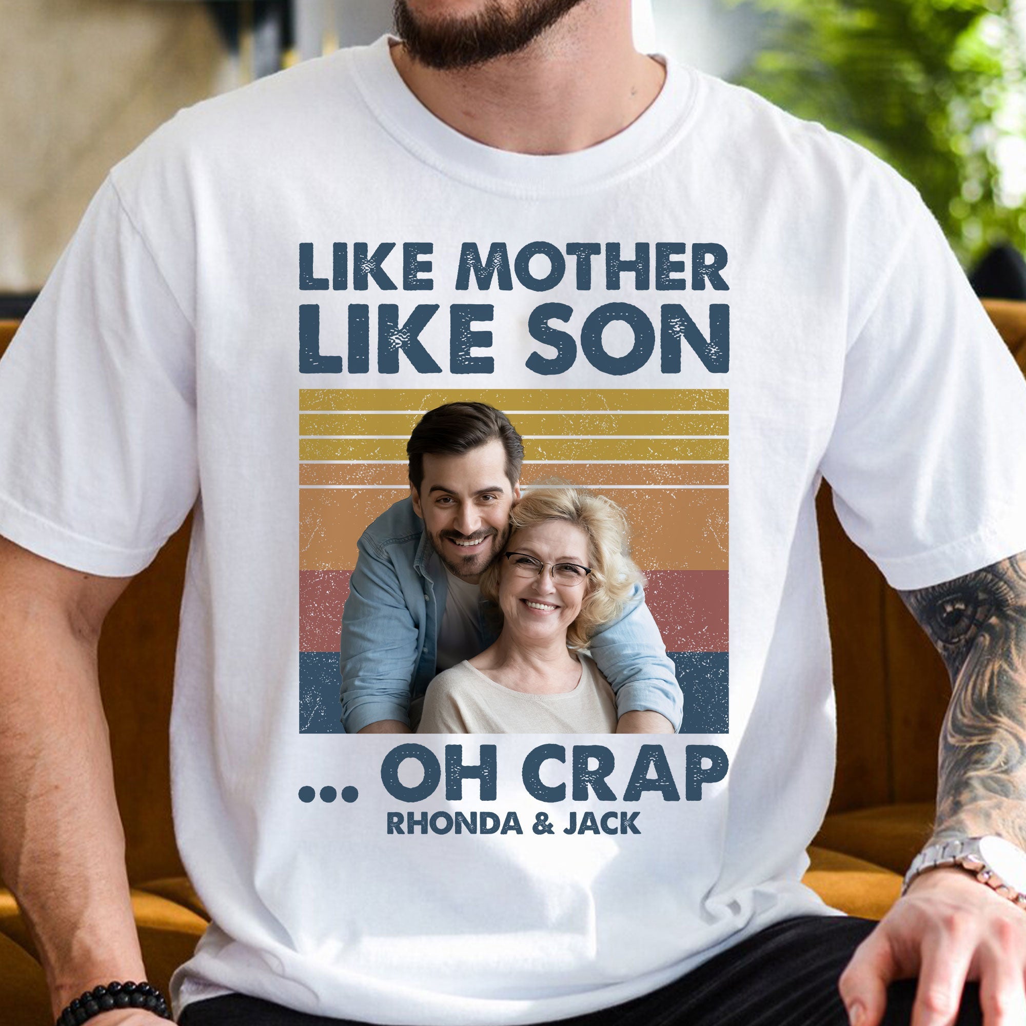 Like Mother Like Son - Personalized Photo Shirt