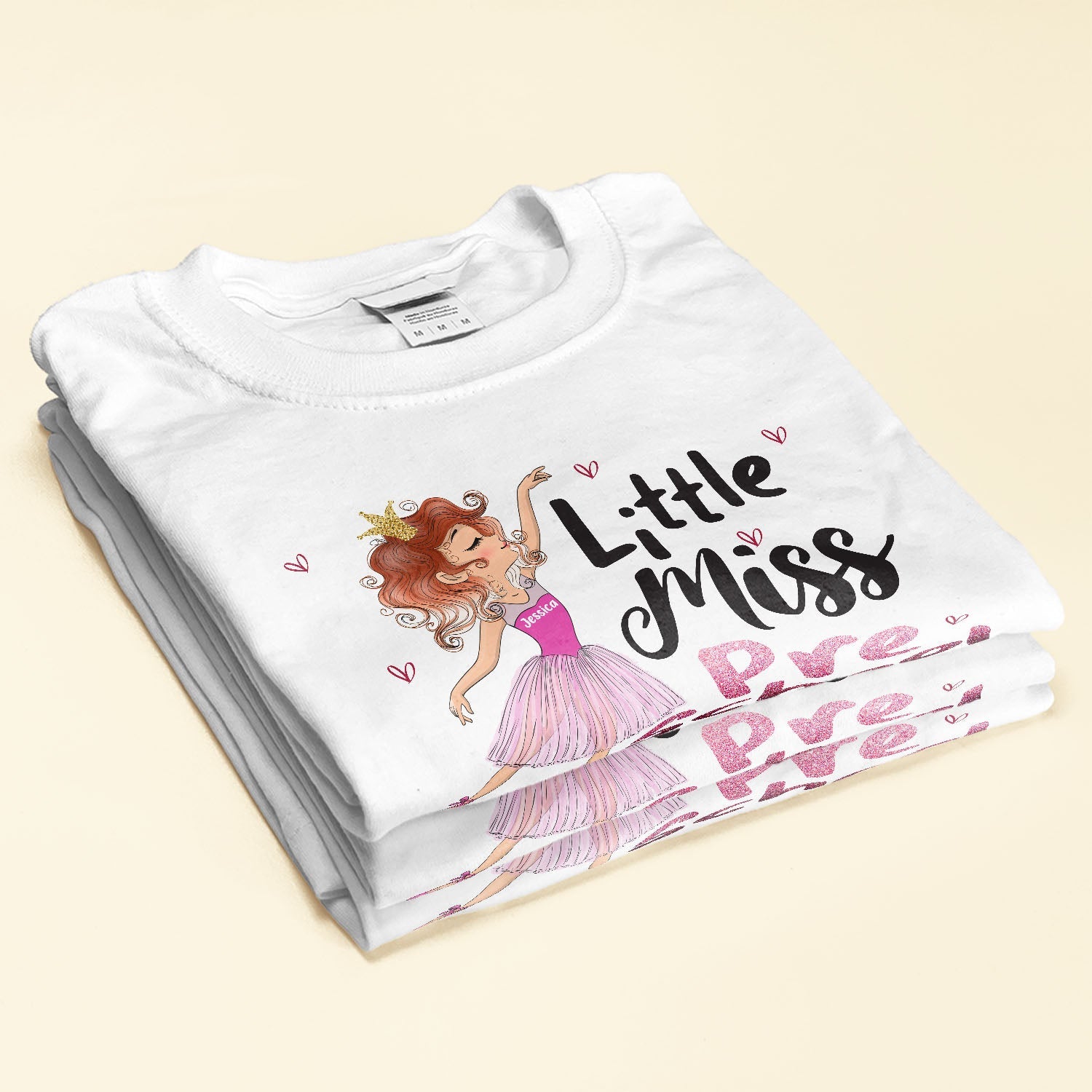 Little Miss First Grade - Personalized Shirt - Back To school Gift For Daughter, School Girl, Student, Kids