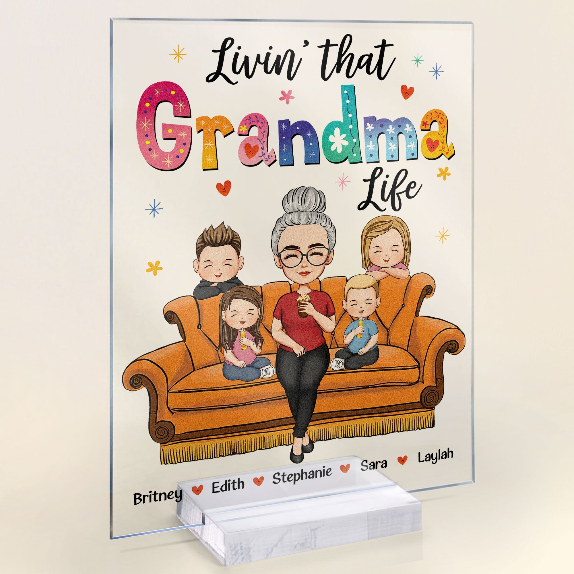 Living That Grandma Life - Personalized Acrylic Plaque