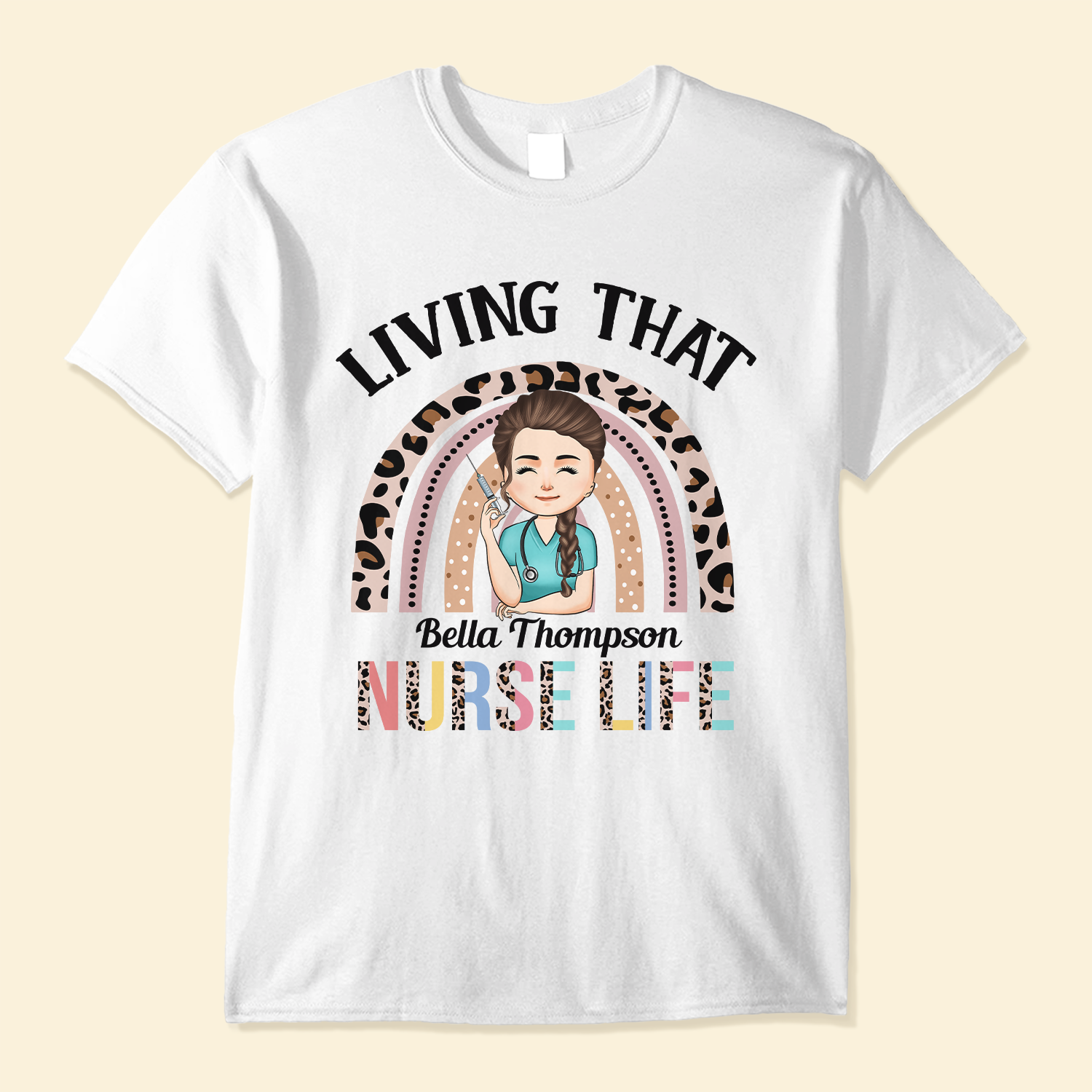 Living That Nurse Life - Personalized Shirt - Birthday Gift For Nurse