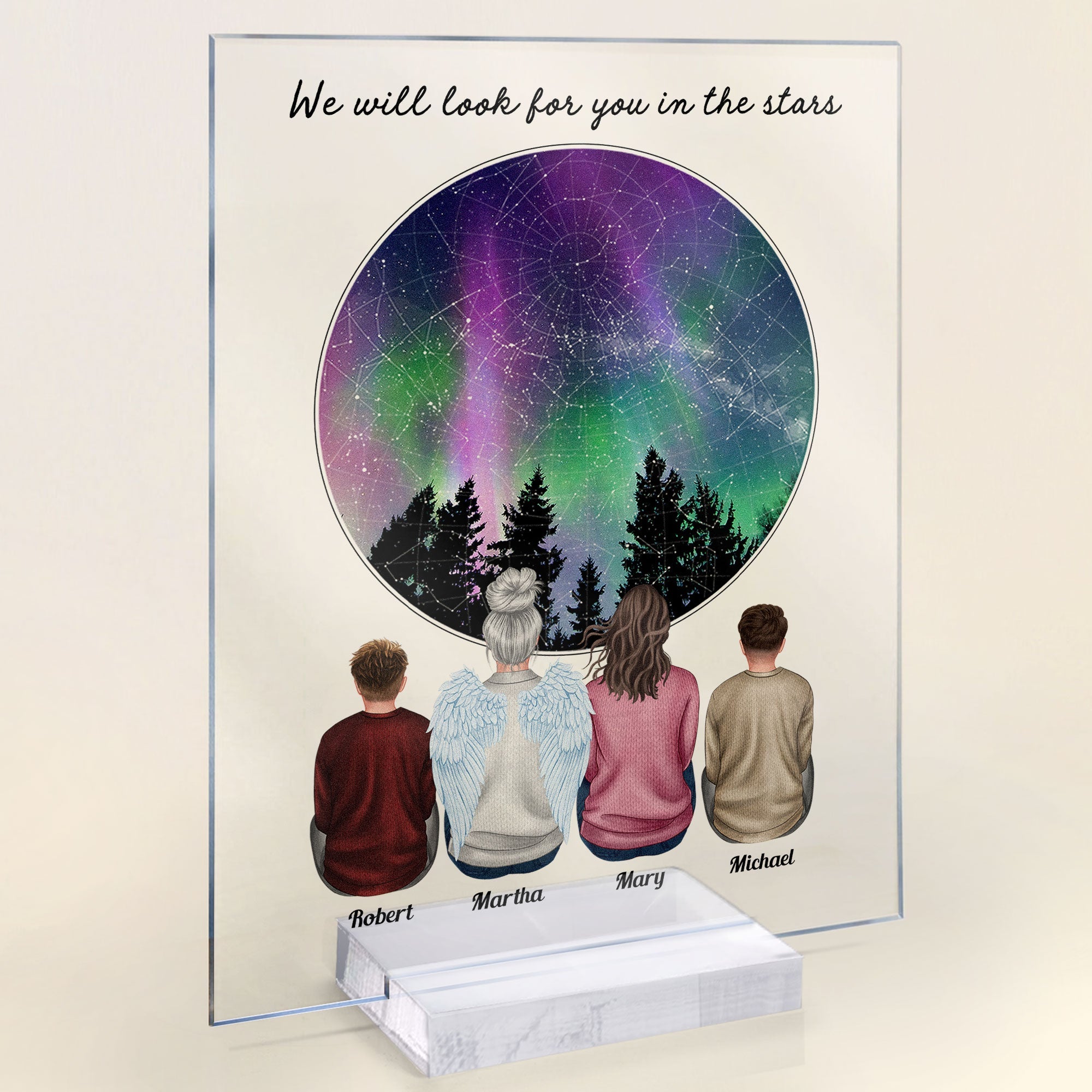 Look For You In The Stars - Personalized Acrylic Plaque