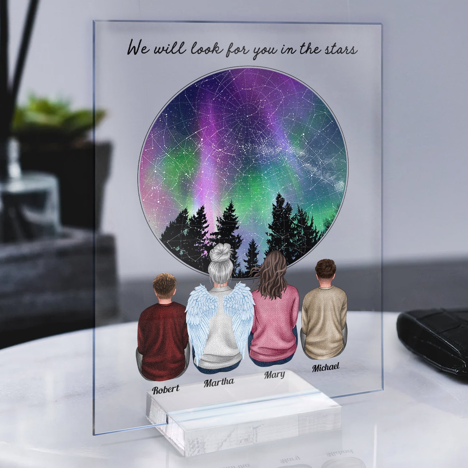 Look For You In The Stars - Personalized Acrylic Plaque