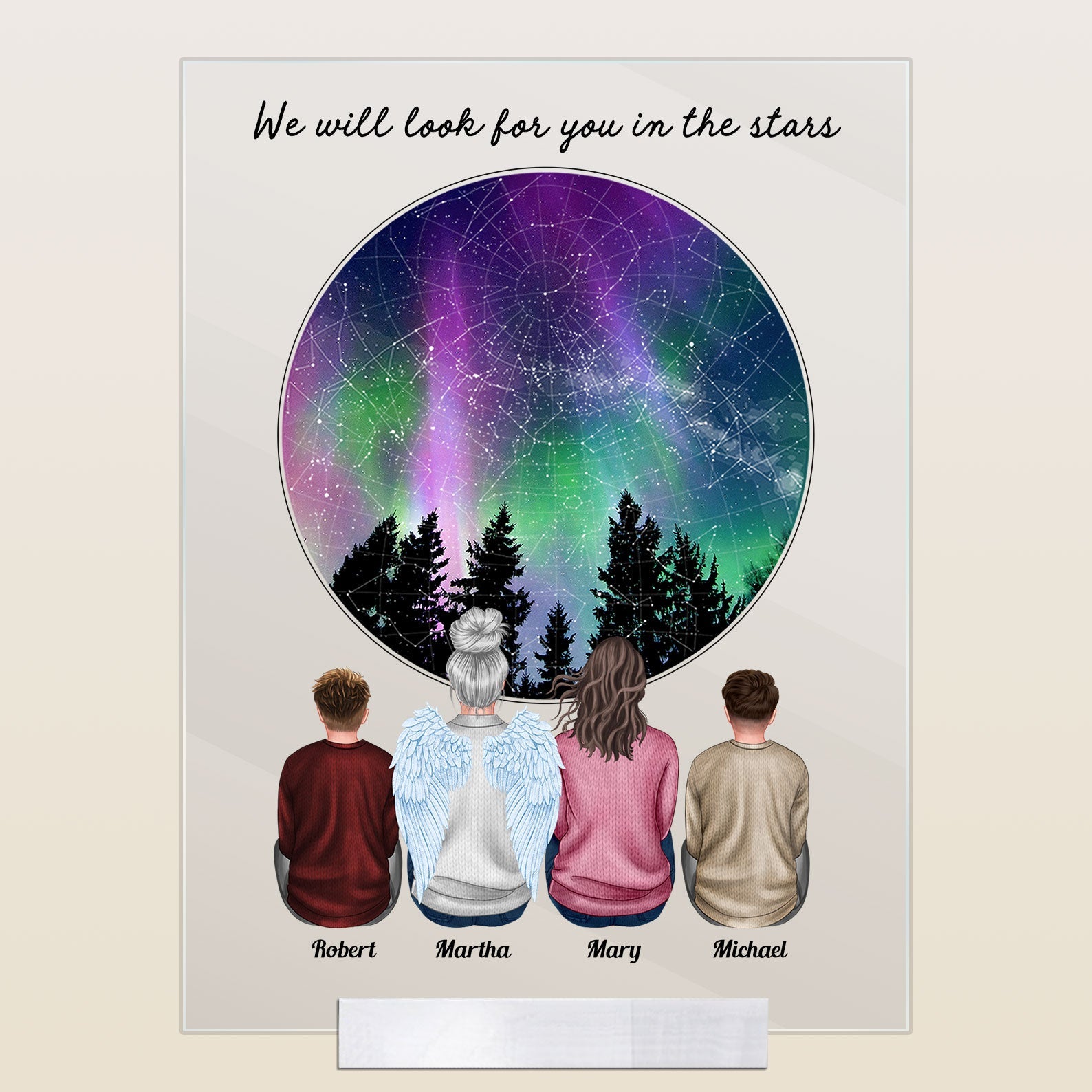 Look For You In The Stars - Personalized Acrylic Plaque