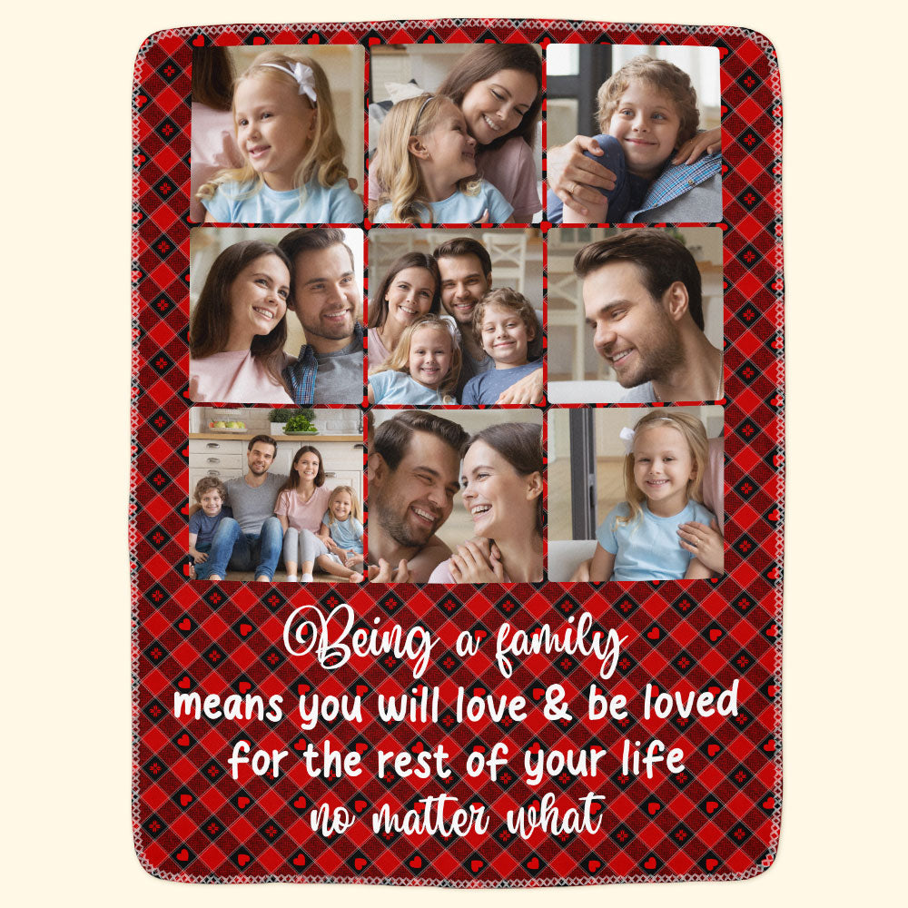 Love And Be Loved - Personalized Photo Blanket