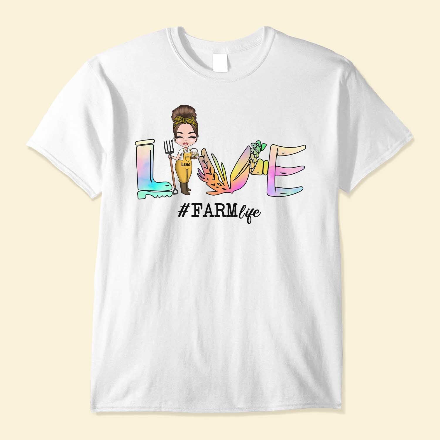 Love Farm Life - Personalized Shirt - Gift For Farmer