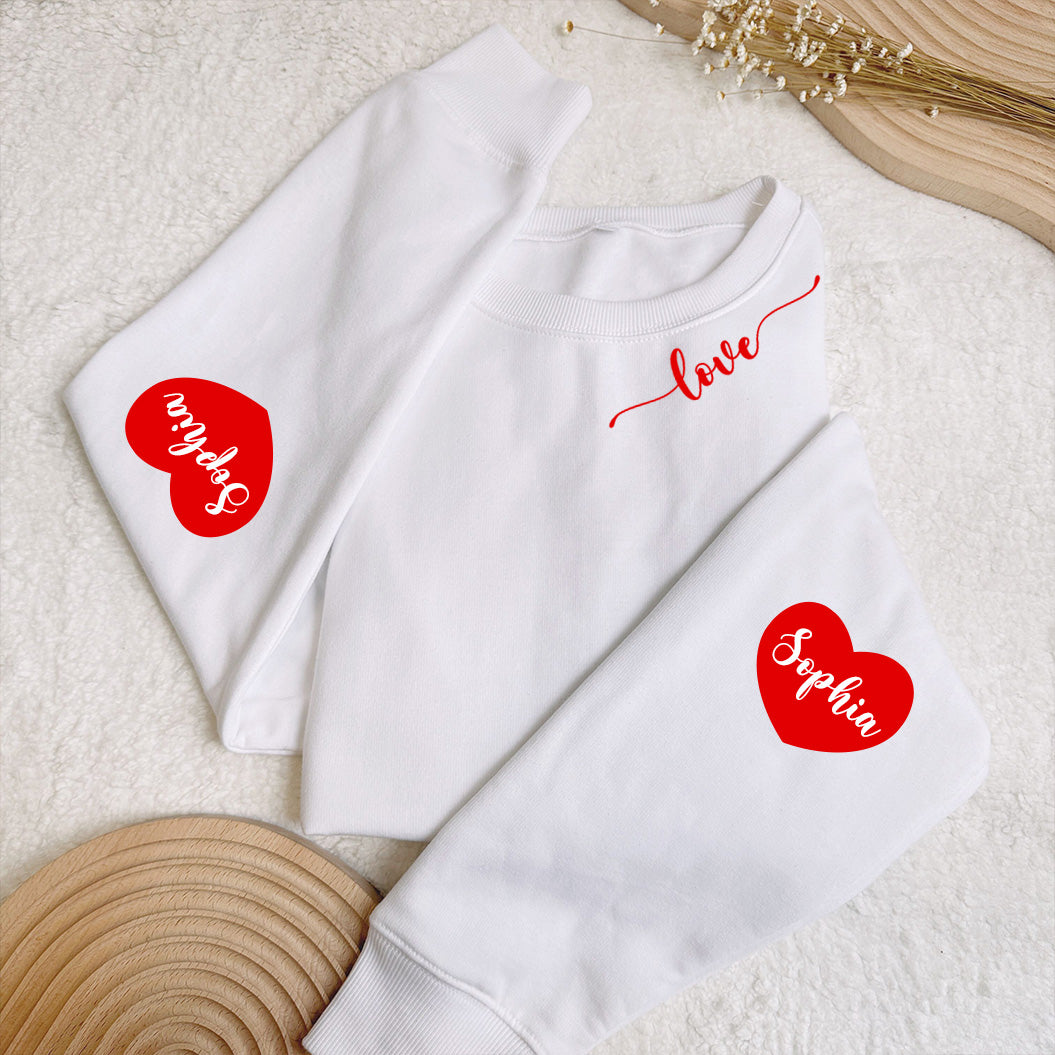 Love Valentine's Day Anniversary Gift - Personalized Sweatshirt