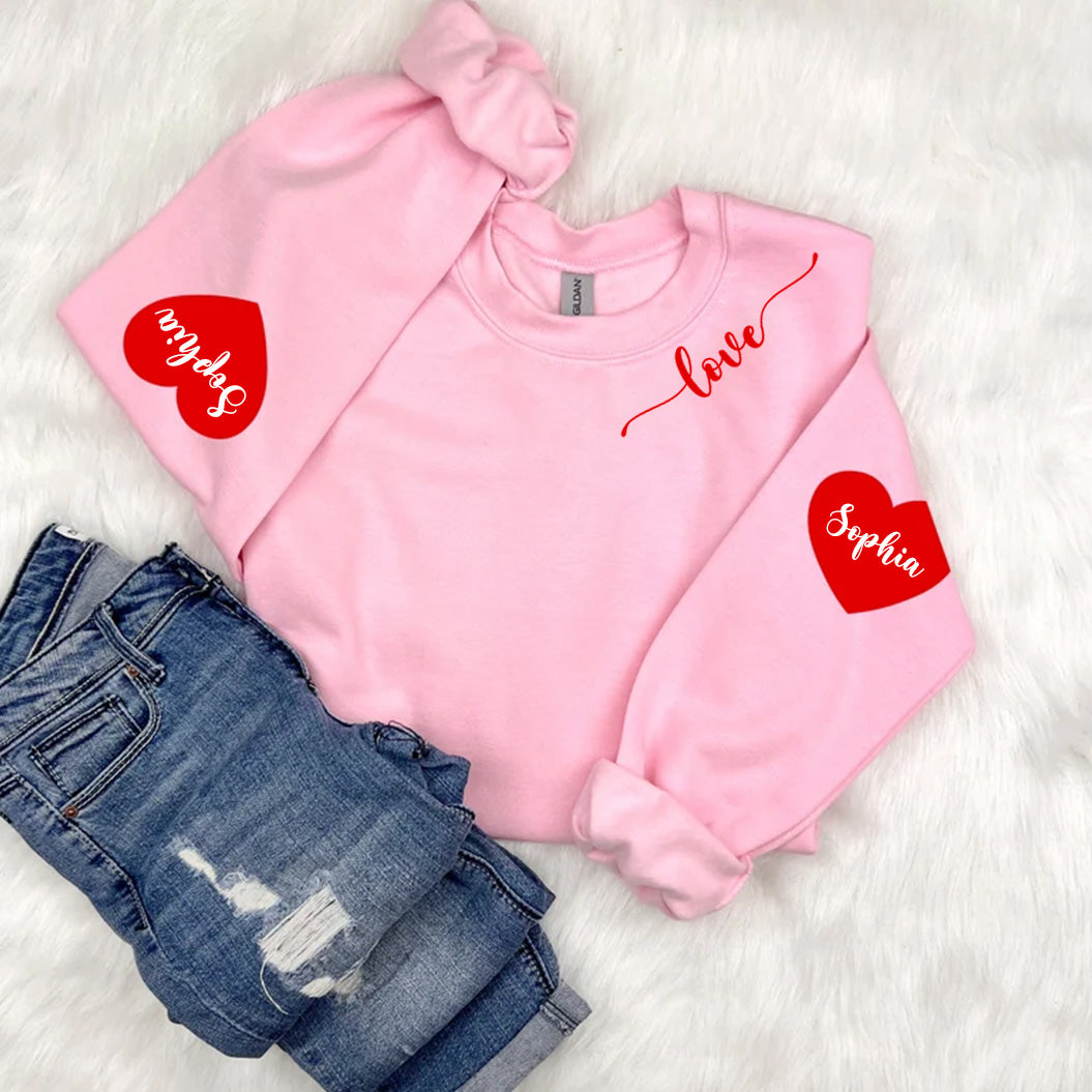 Love Valentine's Day Anniversary Gift - Personalized Sweatshirt