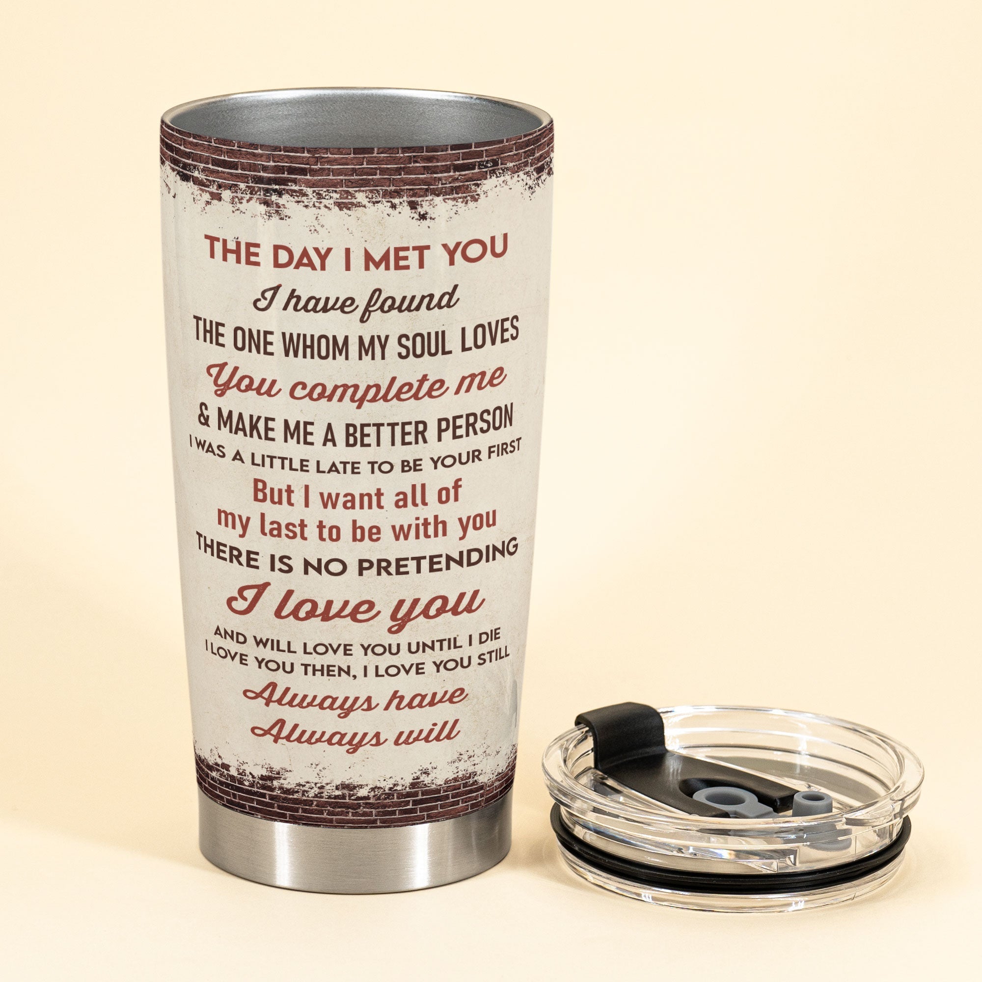 Love You Then Love You Still - Personalized Tumbler Cup - Birthday Anniversay Gift For Couple, Boyfriends, Girlfriends, Wife, Husband