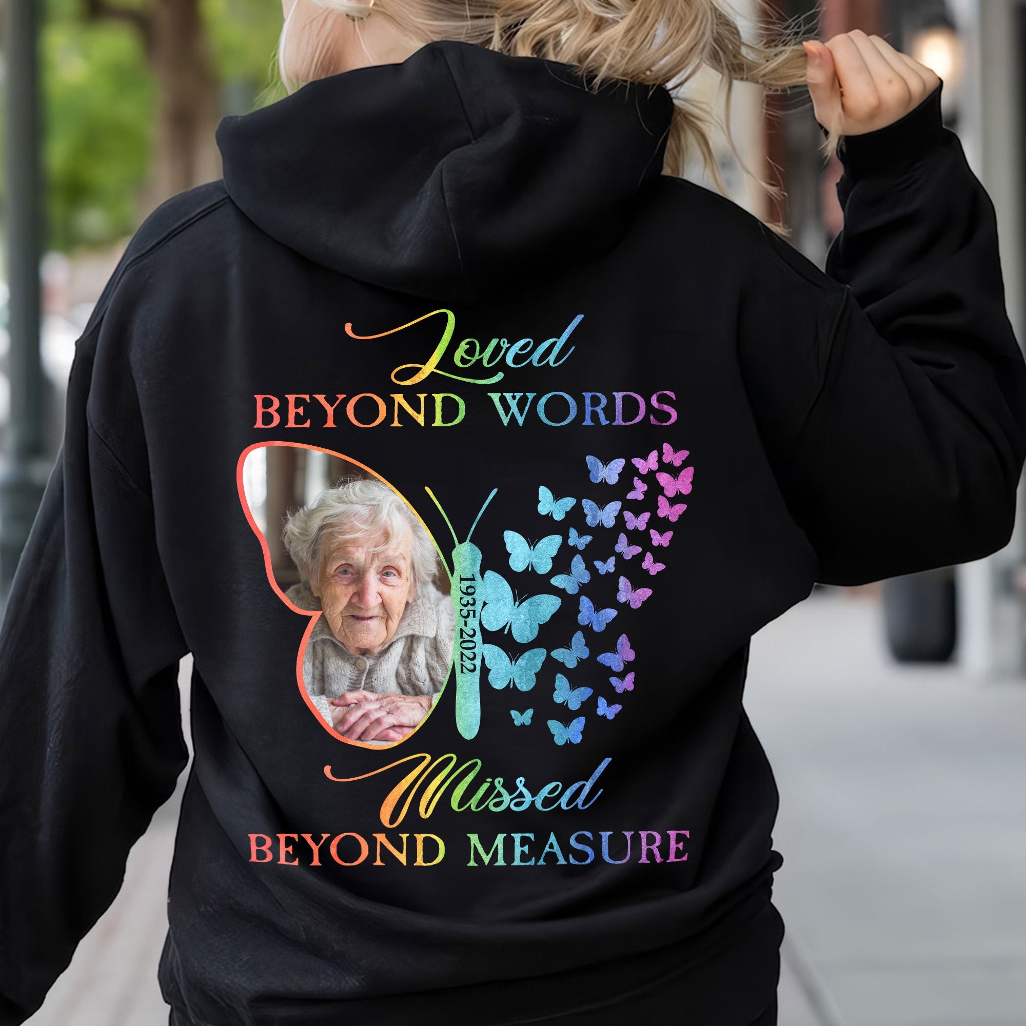 Loved Beyond Words - Personalized Back Printed Shirt