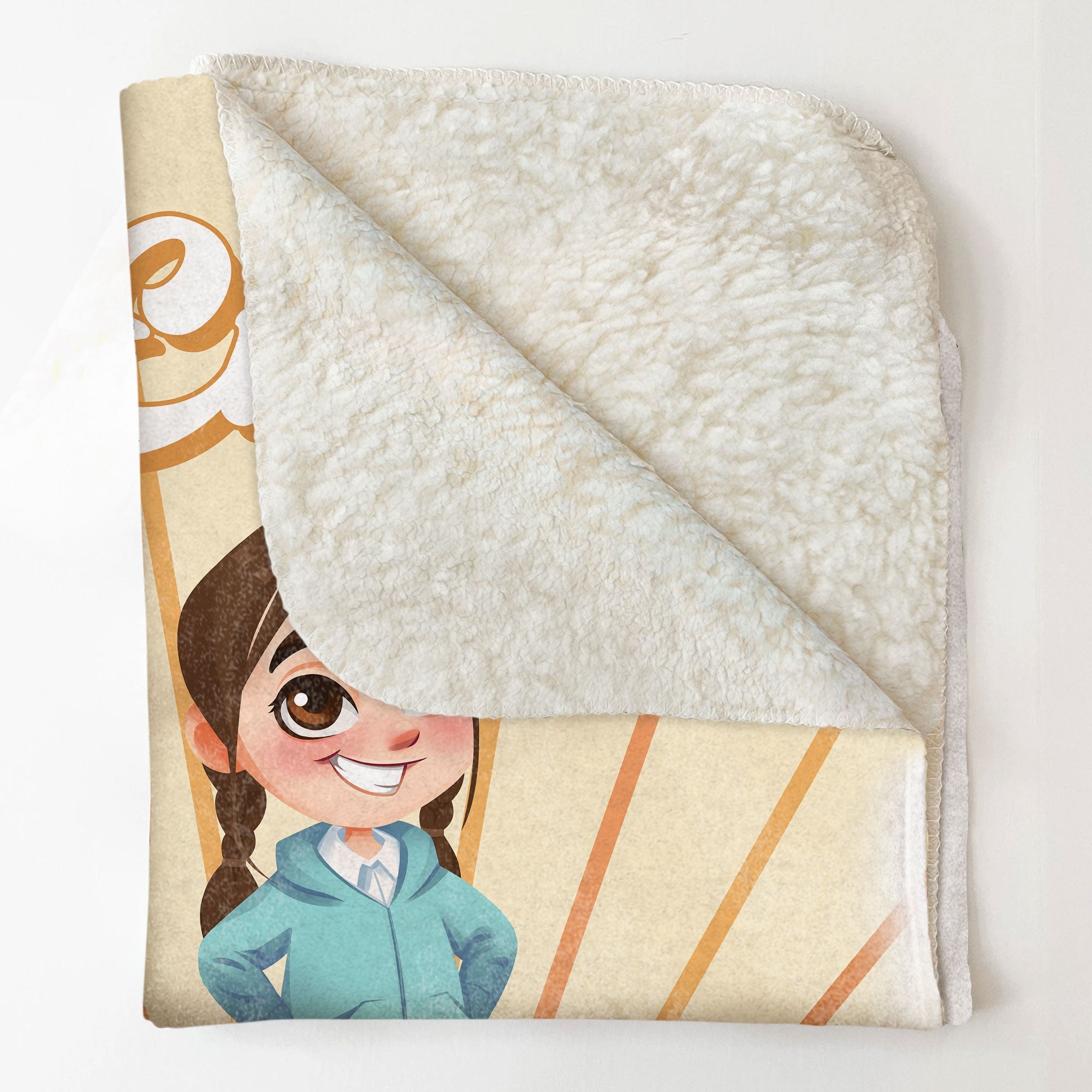 Lovely Rainbow - Personalized Kid Blanket