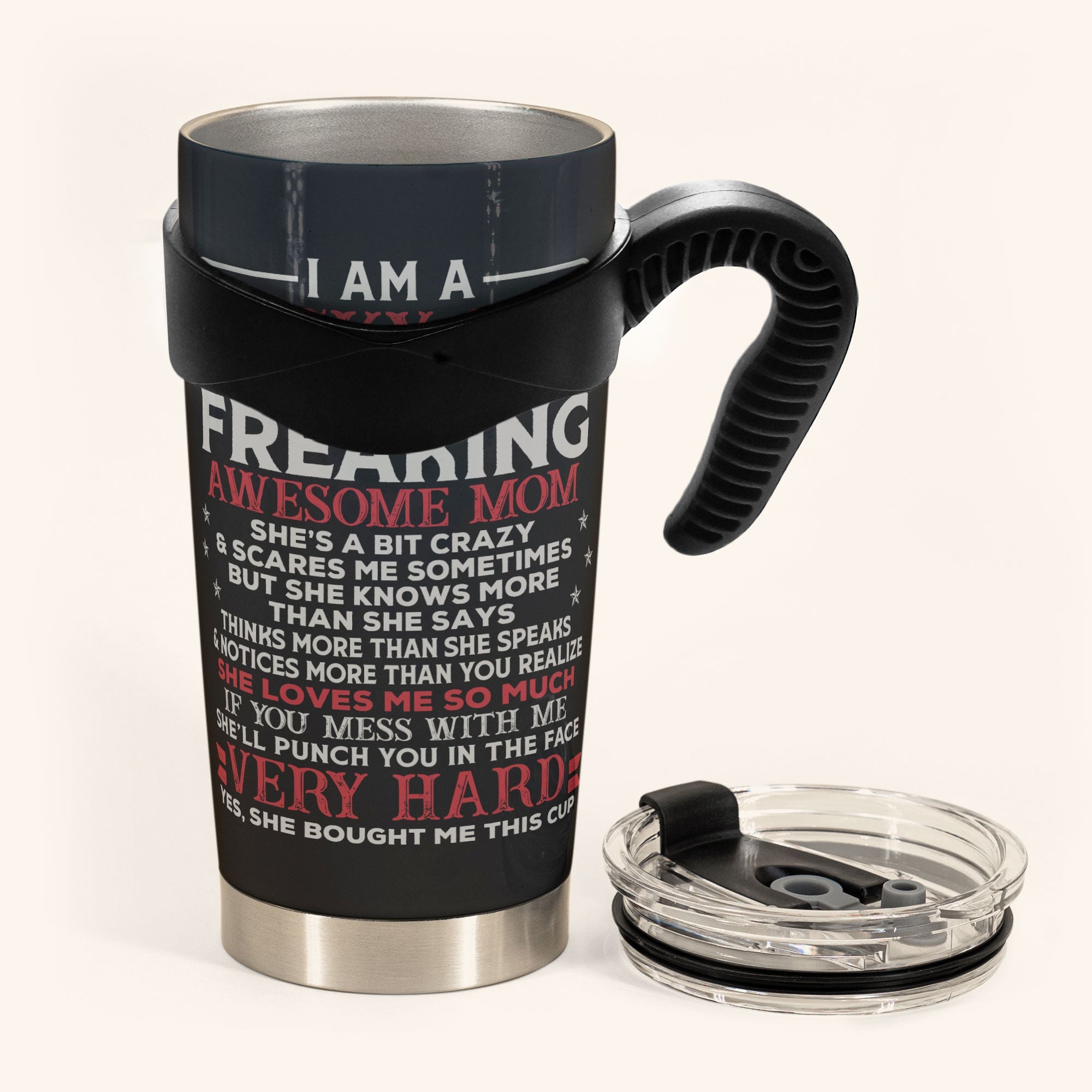 Lucky Son Of An Awesome Mom - Personalized Tumbler Cup