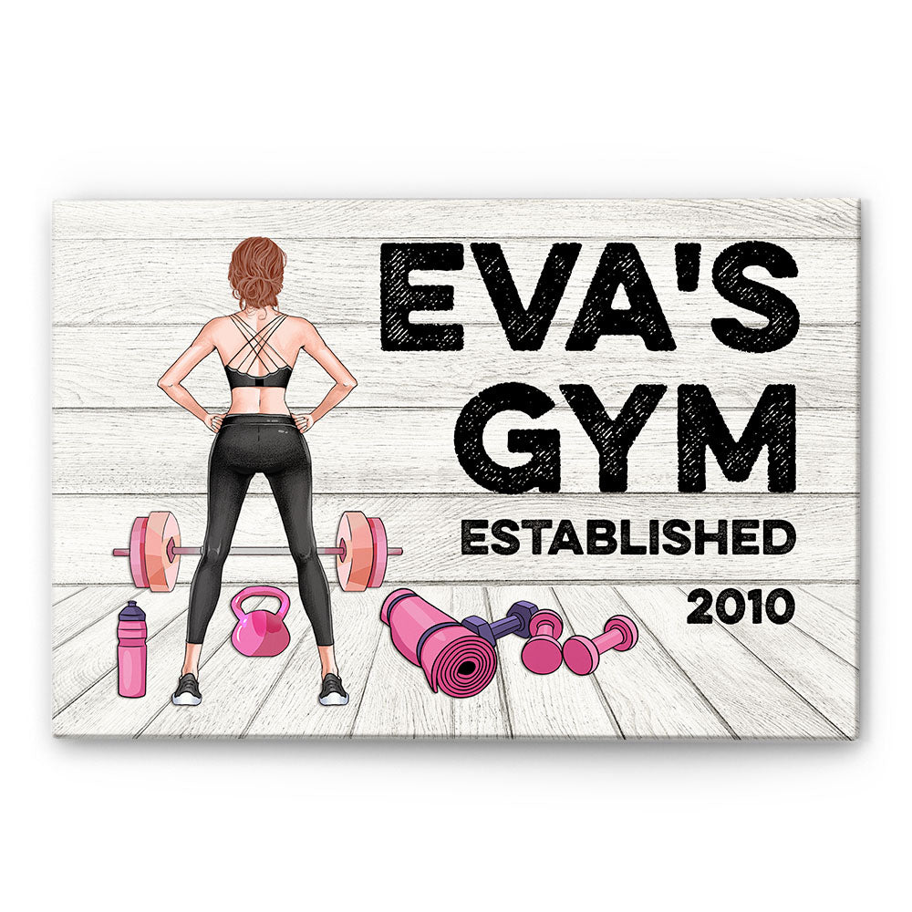 Gym Room Sign, Fitness Custom Poster/Canvas, Gift For Fitness Lovers-Macorner