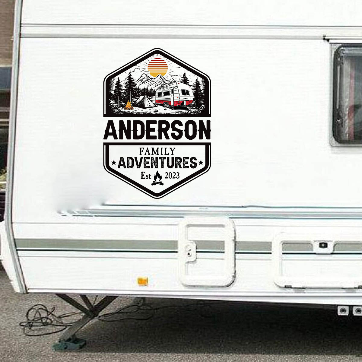 Family Adventures - Personalized RV Decal