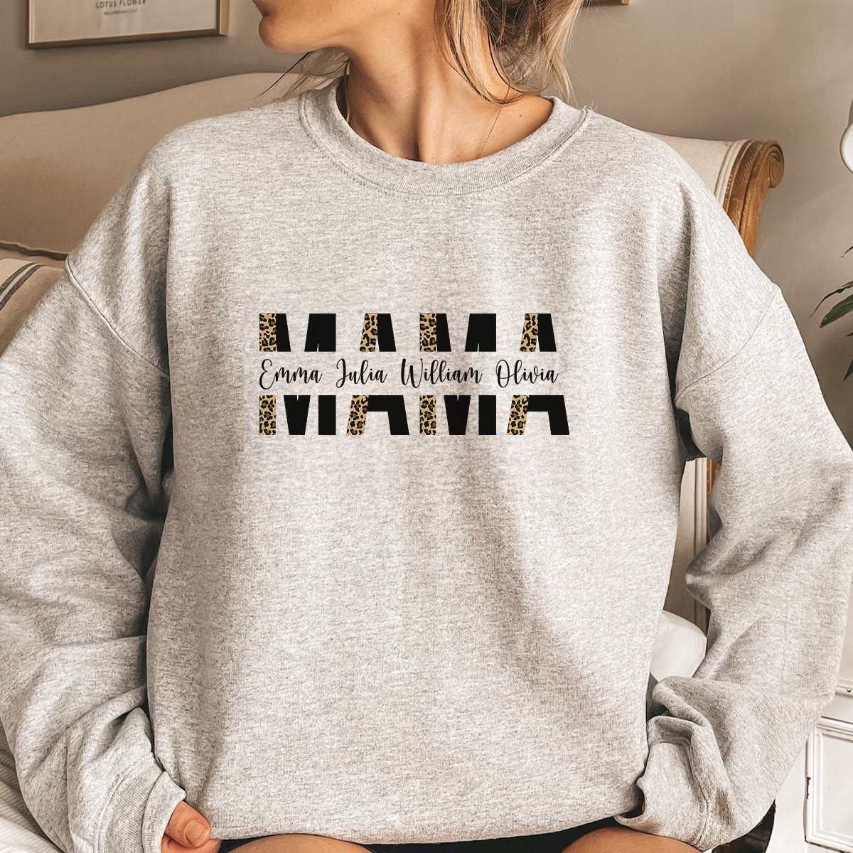 Mama And Her Children - Personalized Sweatshirt