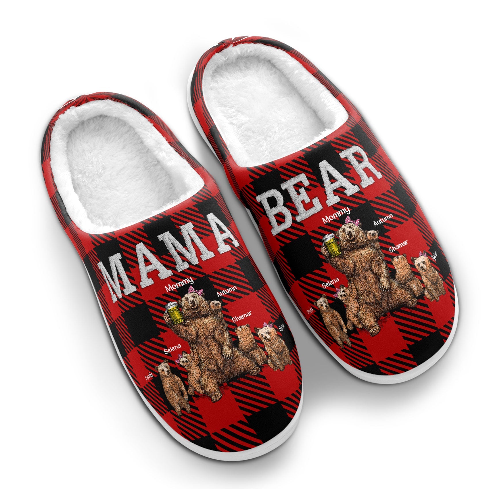 Mama Bear - Personalized Slippers