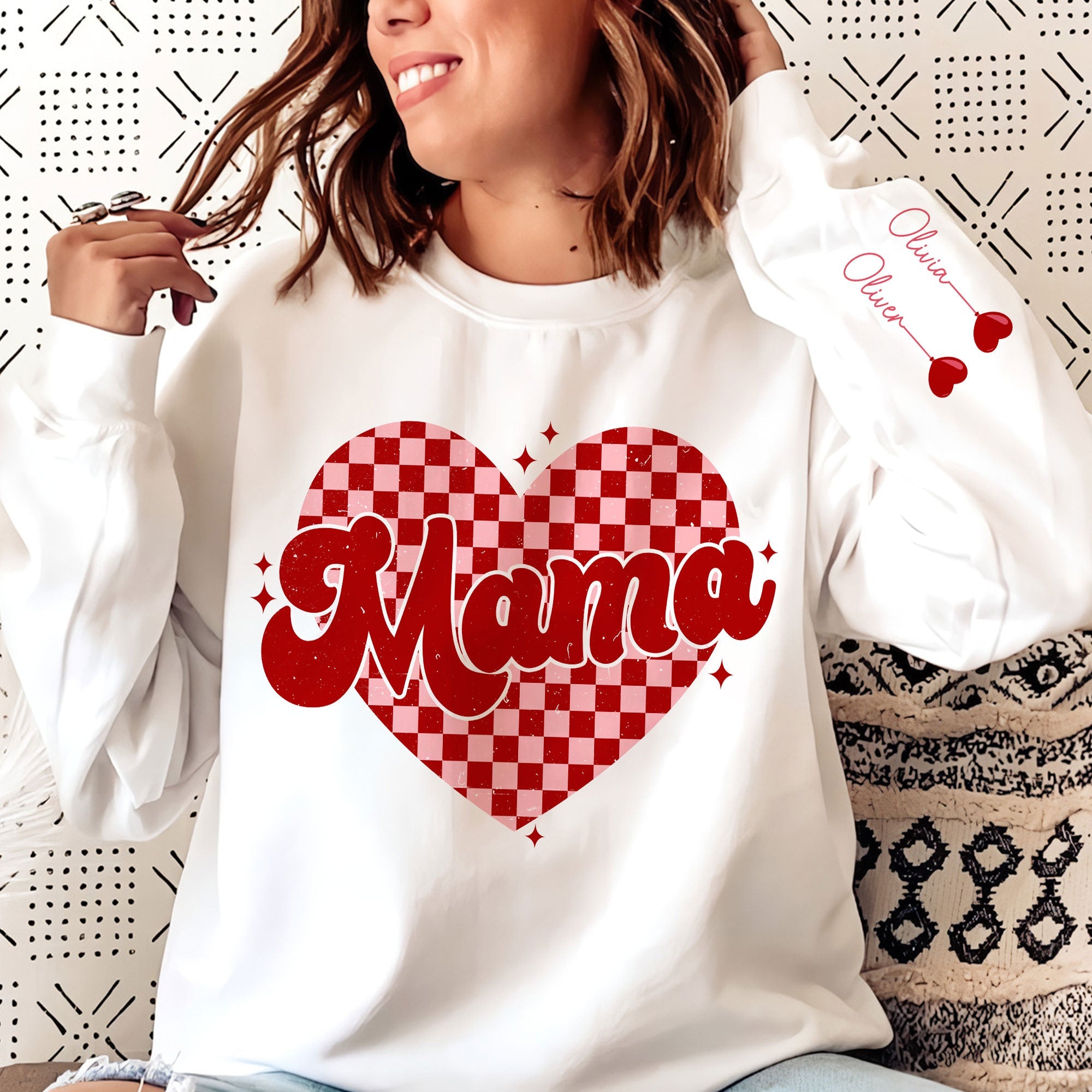 Mama Heart - Personalized Sweatshirt