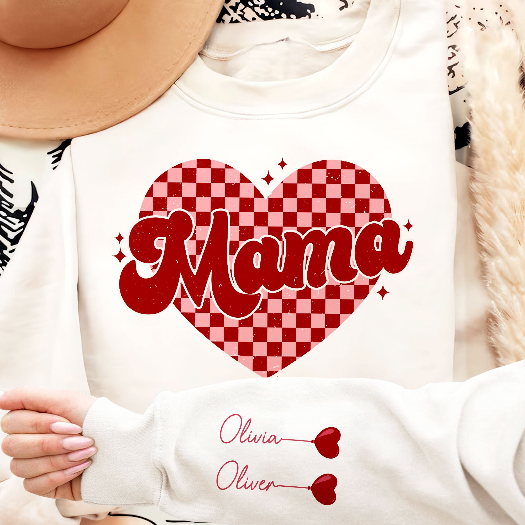 Mama Heart - Personalized Sweatshirt