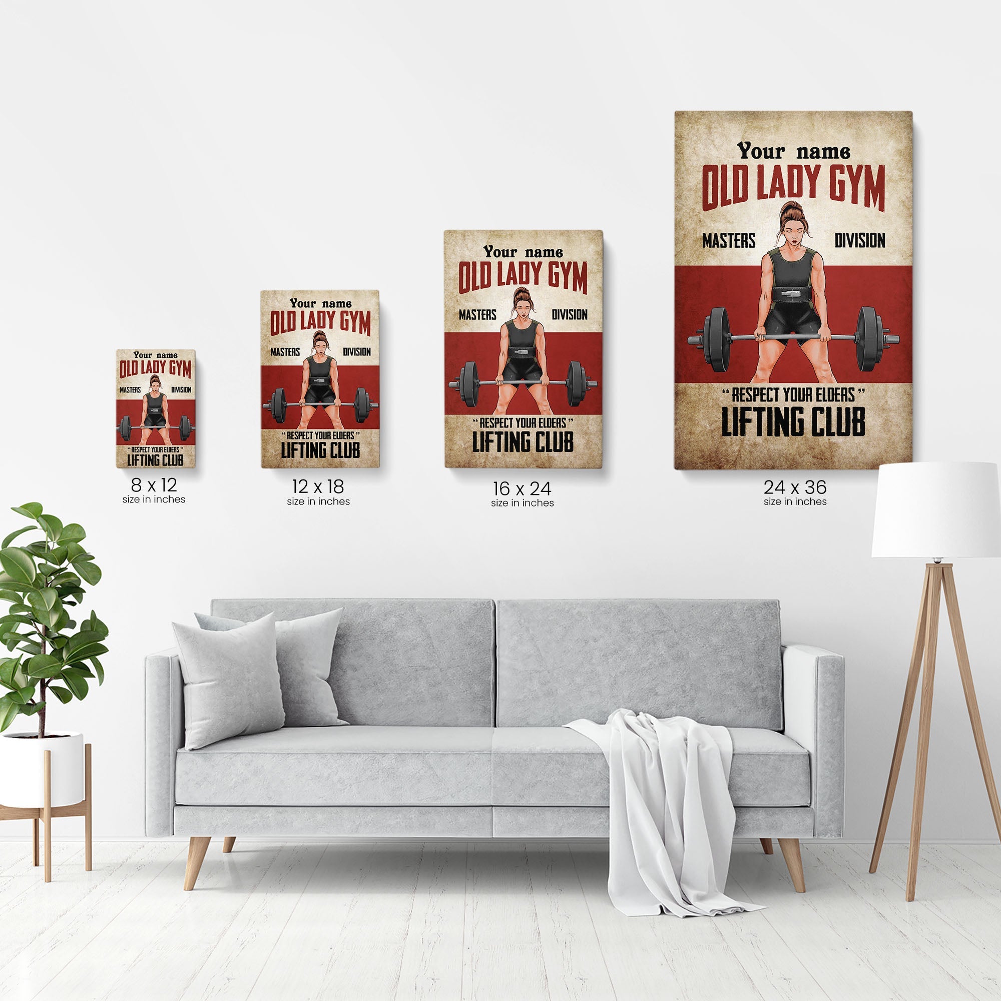 Masters Division - Personalized Poster/Canvas - Birthday Gift For Gymer - Gym Girl