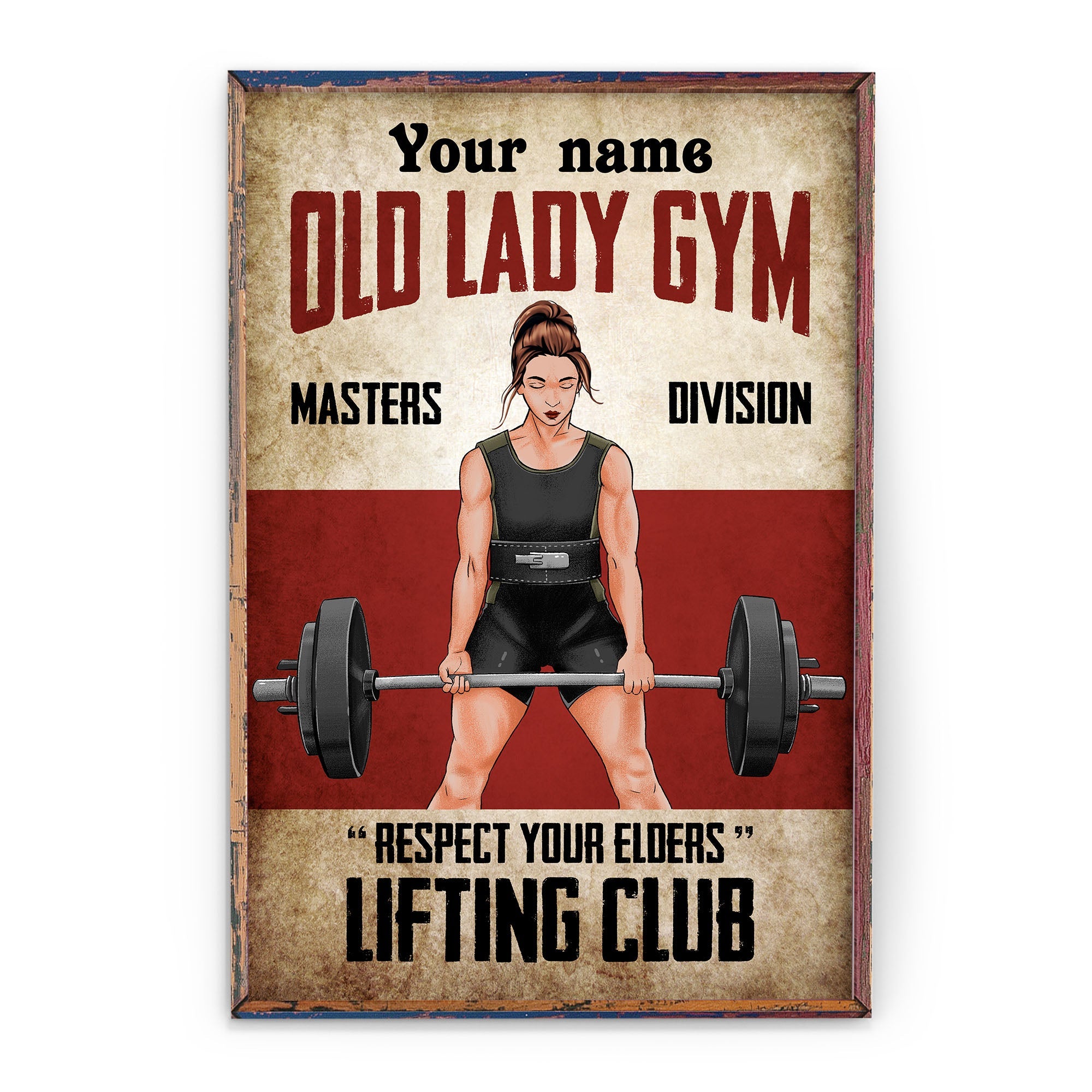 Masters Division - Personalized Poster/Canvas - Birthday Gift For Gymer - Gym Girl