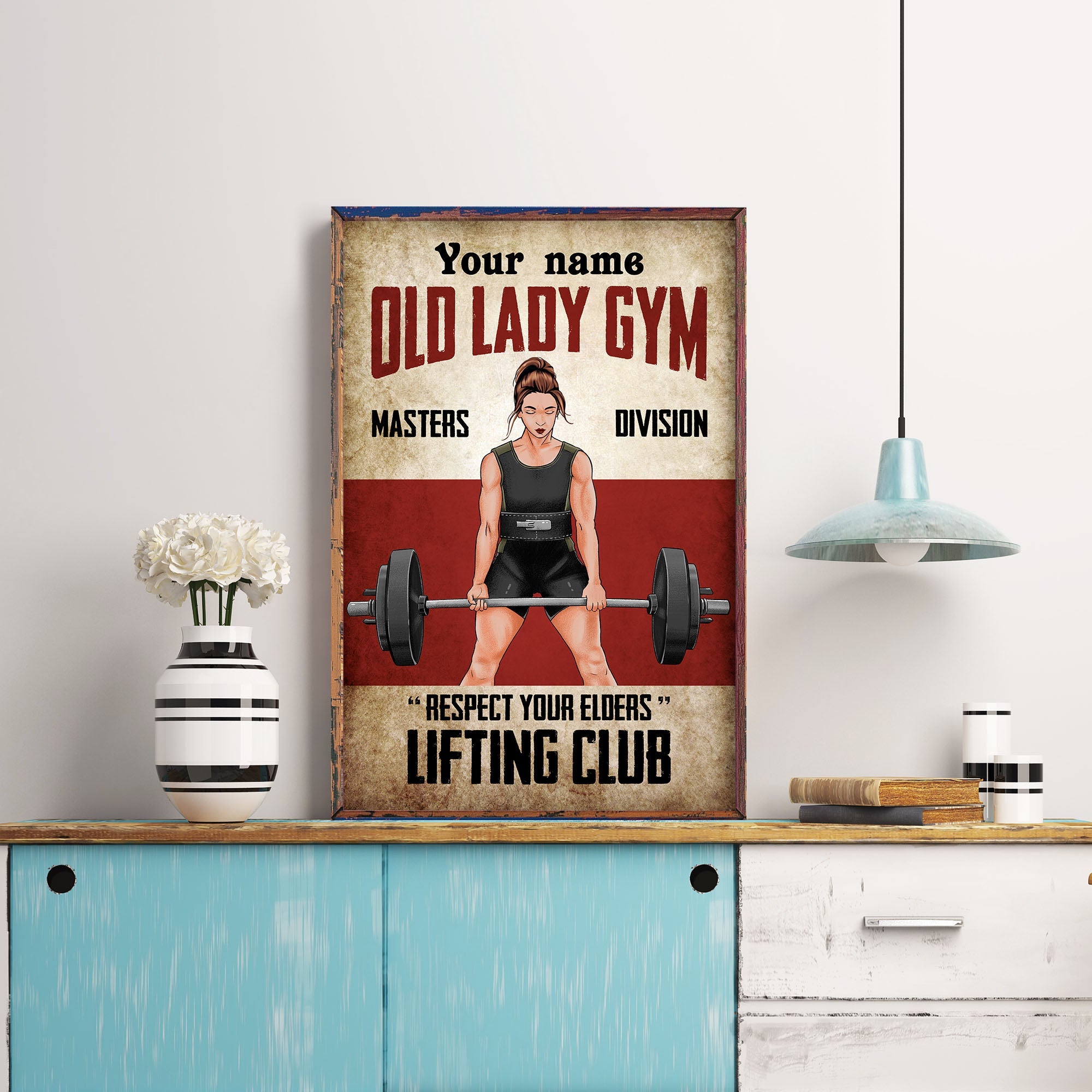 Masters Division - Personalized Poster/Canvas - Birthday Gift For Gymer - Gym Girl