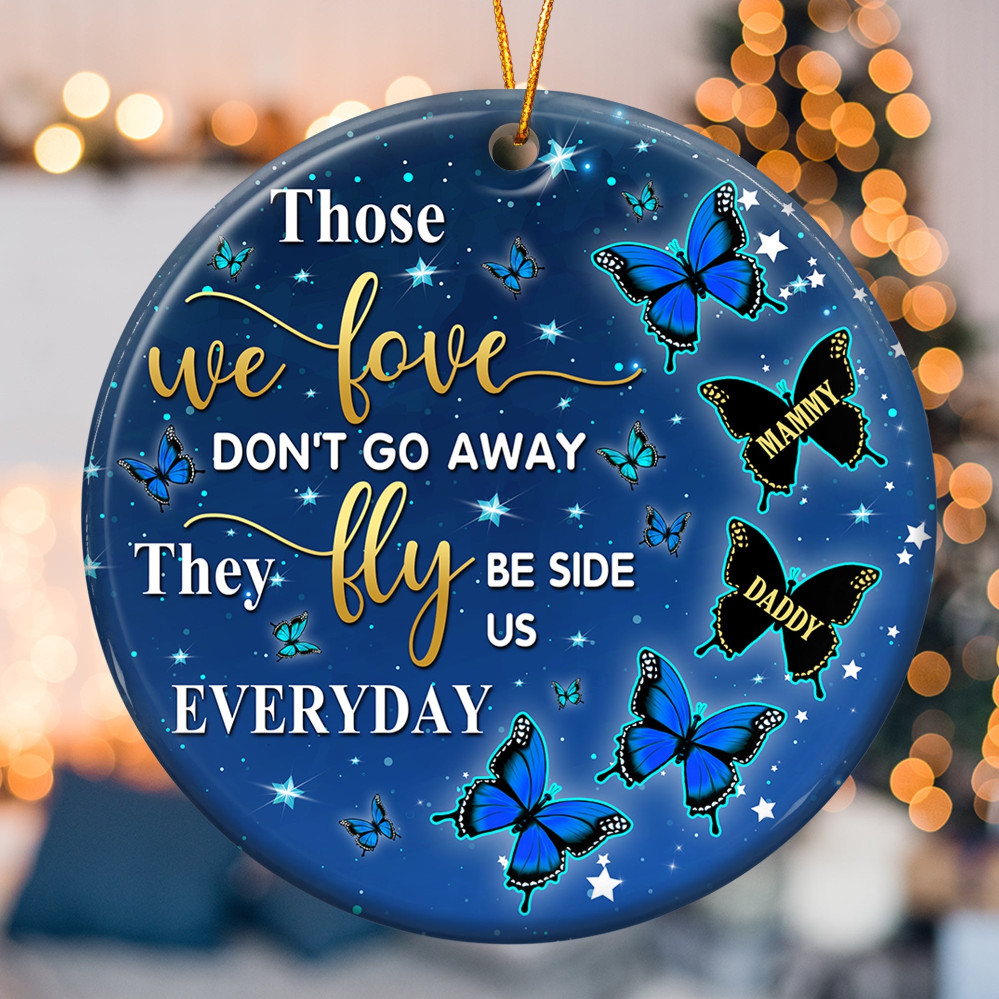 They Fly Beside Us - Personalized Ceramic Ornament