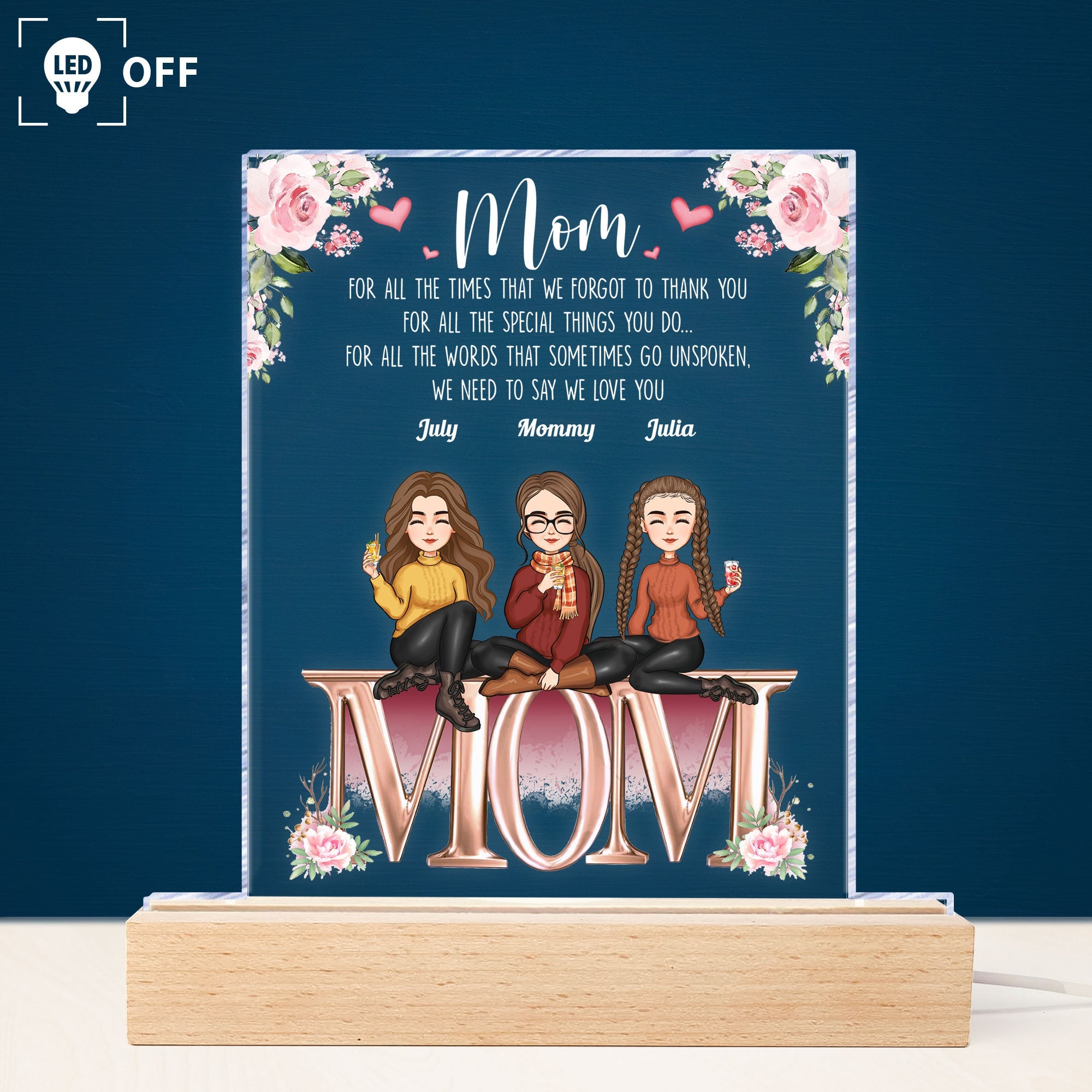 We Need To Say We Love You Mum - Personalized LED Light