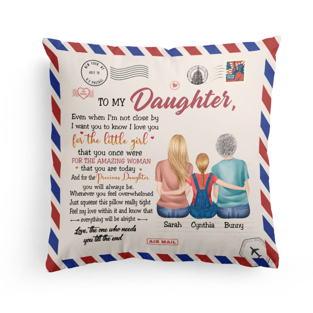 The One Who Needs You Till the End, Family Custom Pillow, Gift For Daughter-Macorner