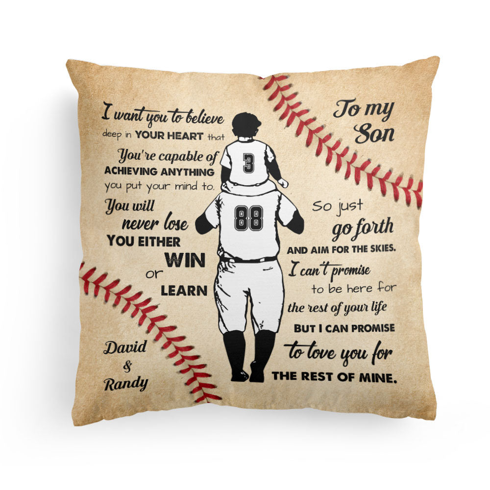 I Love You For The Rest Of My Life, Family Custom Pillow, Gift For Your Sons-Macorner