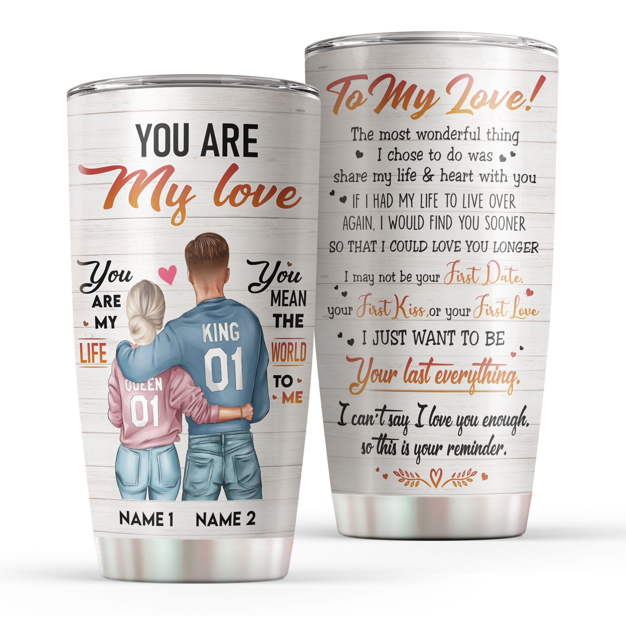 You Are My Love You Are My Life, Family, Couple Custom Tumbler, Gift For Family, Couple and Your Person-Macorner